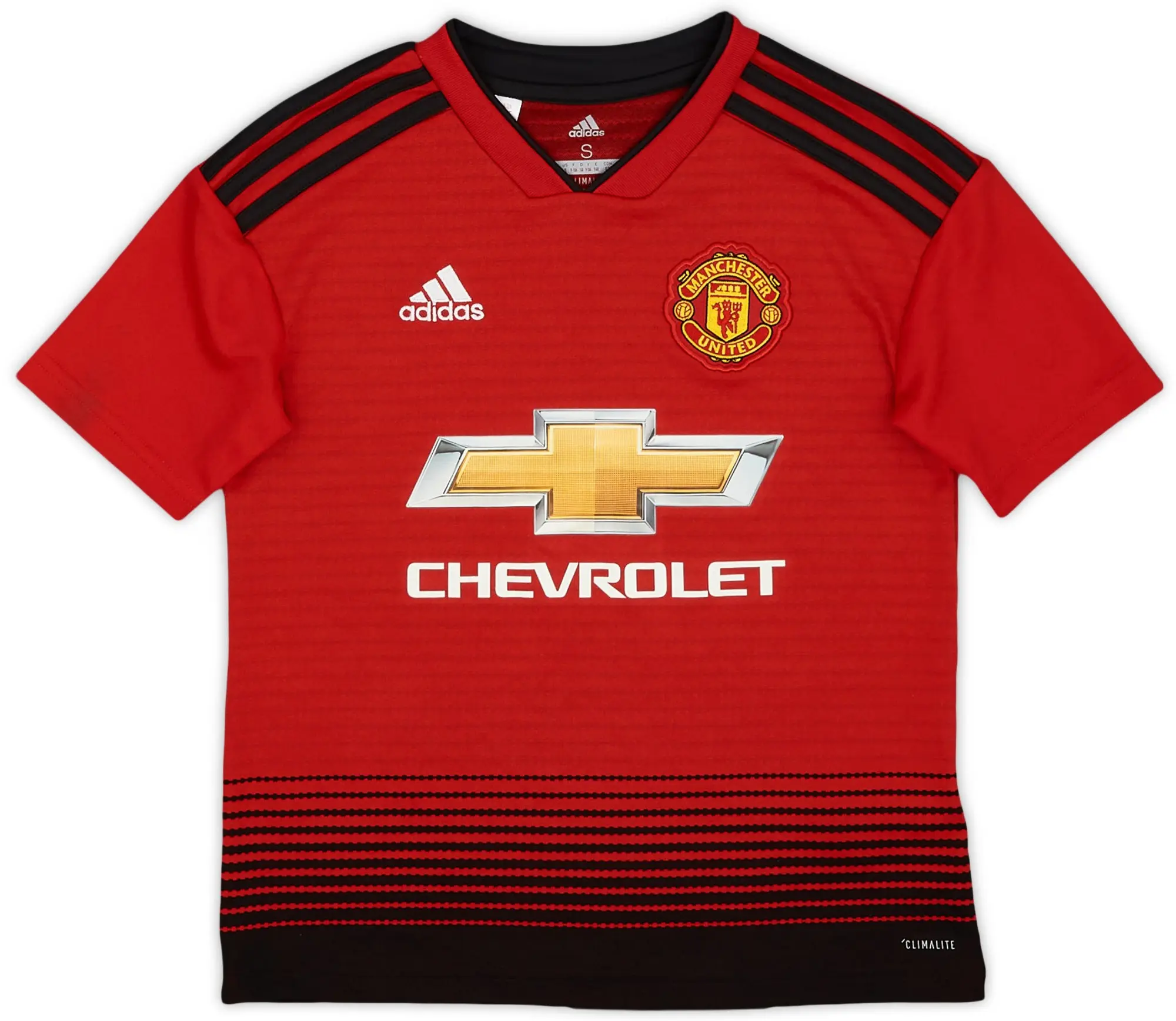adidas 2018-19 Manchester United Home Shirt - 9/10 - (S.Boys)