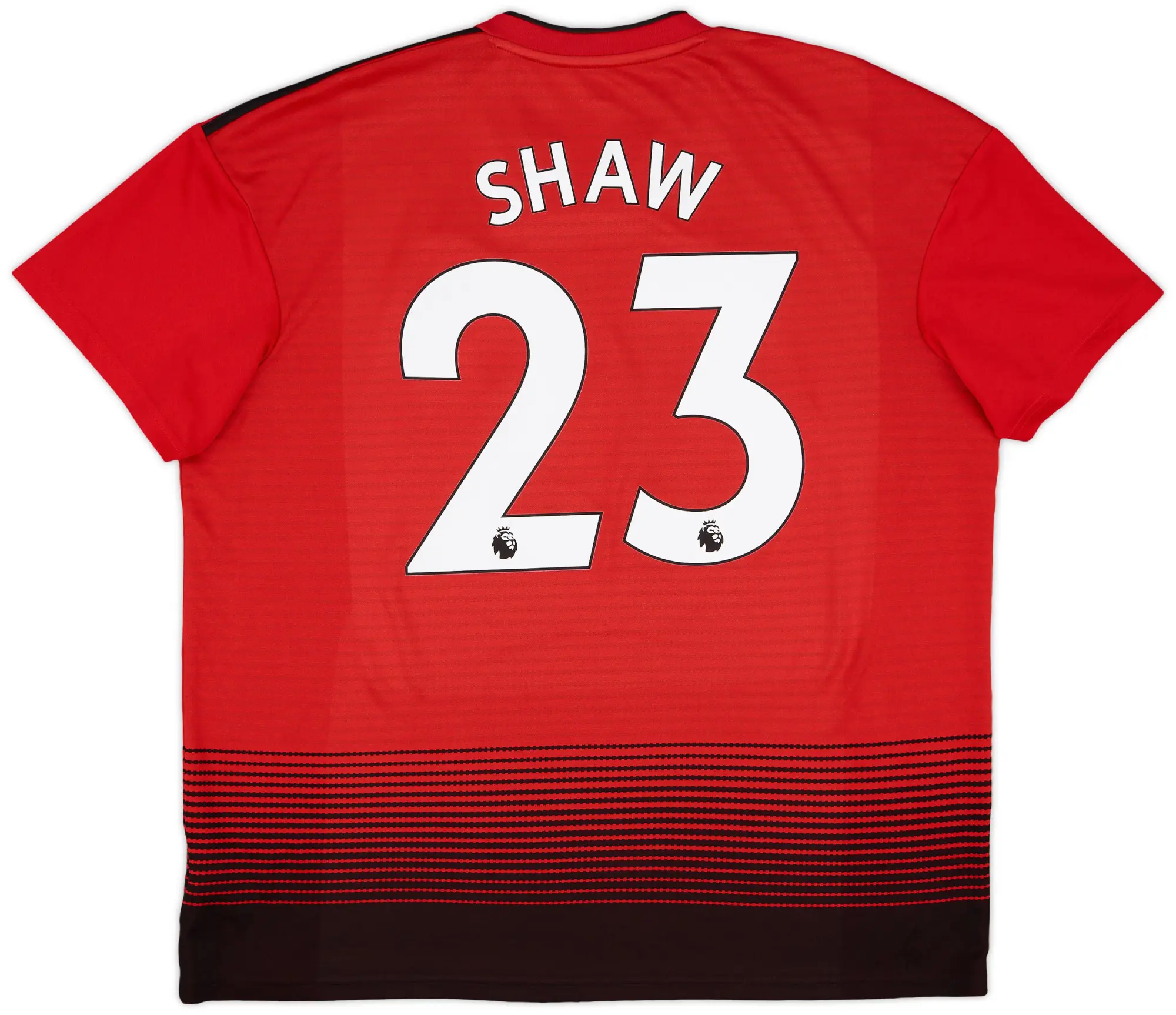 adidas 2018-19 Manchester United Home Shirt Shaw #23 - 9/10 - (XL)