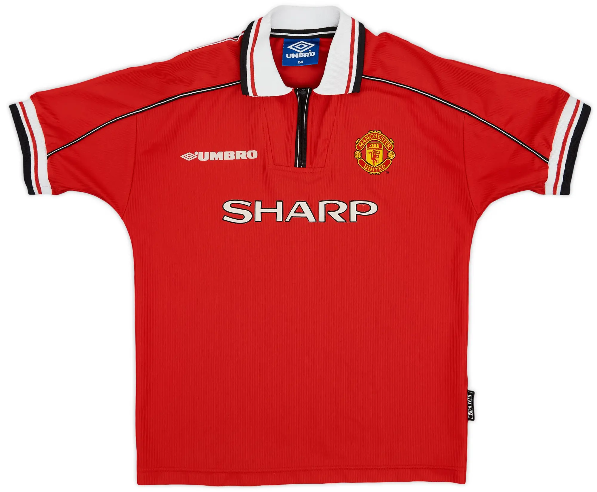 Umbro 1998-00 Manchester United Home Shirt - 8/10 - (L.Boys)