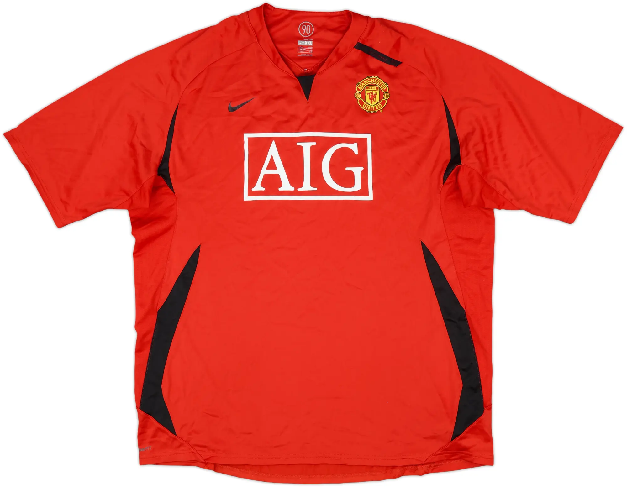 2007-08 Manchester United Nike Training Shirt - 9/10 - (L)