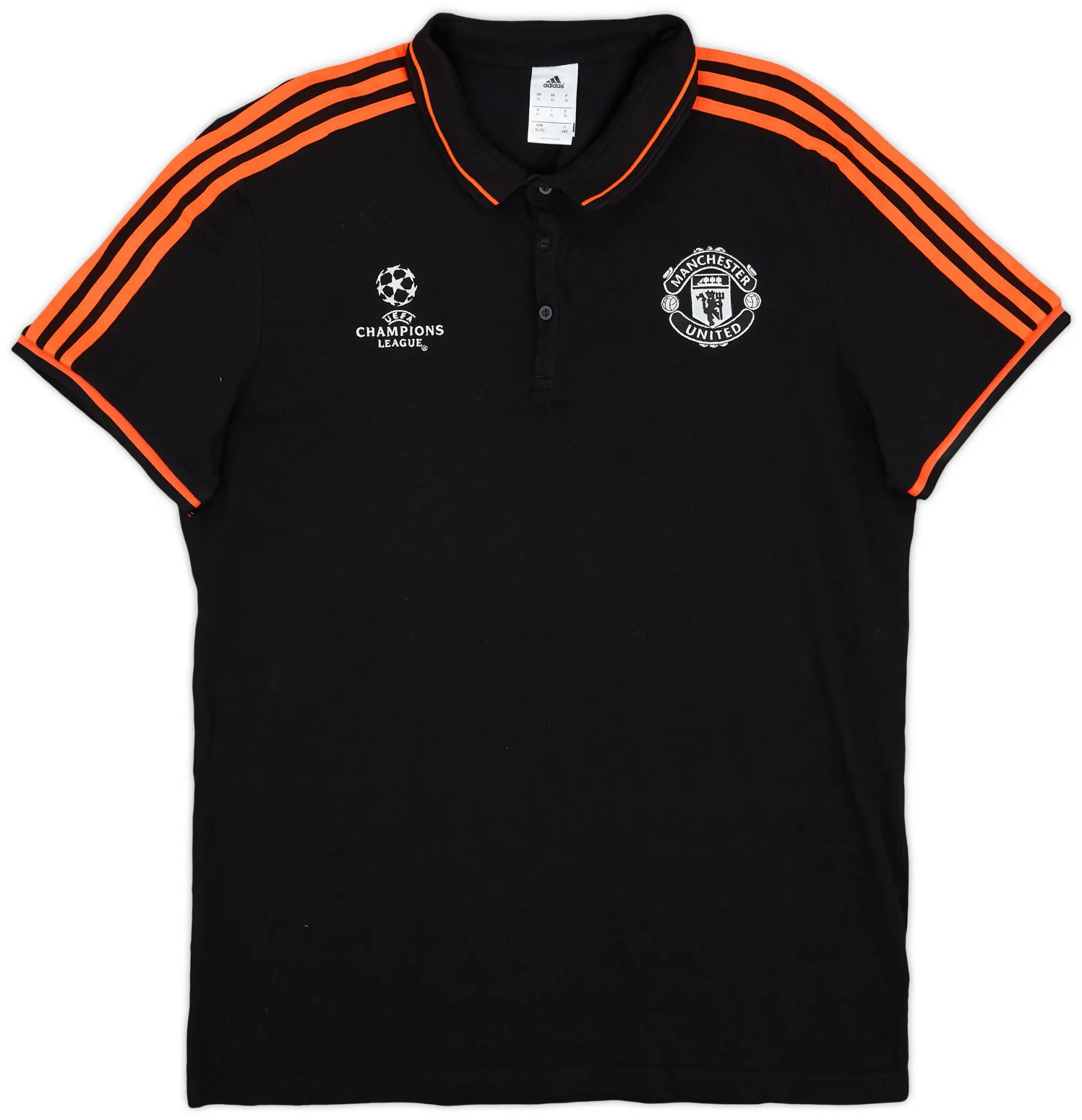 2015-16 Manchester United adidas Polo Shirt - 8/10 - (XL)