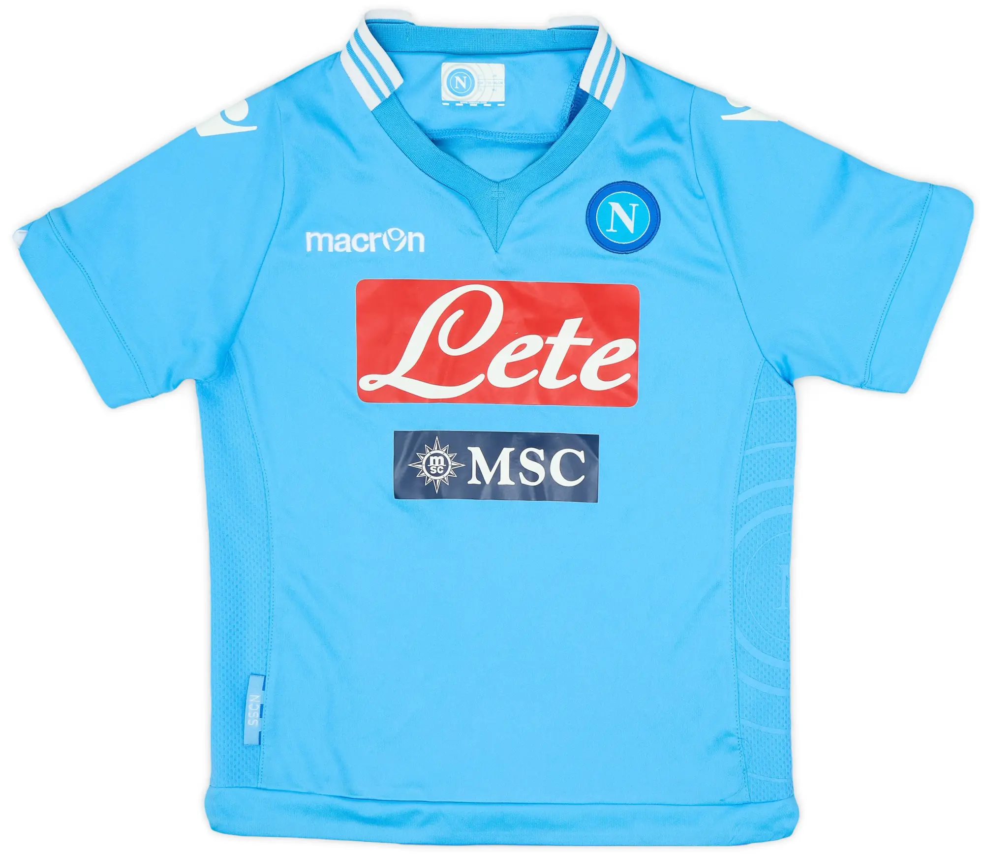 Macron 2013-14 Napoli Home Shirt - 9/10 - (M.Boys)