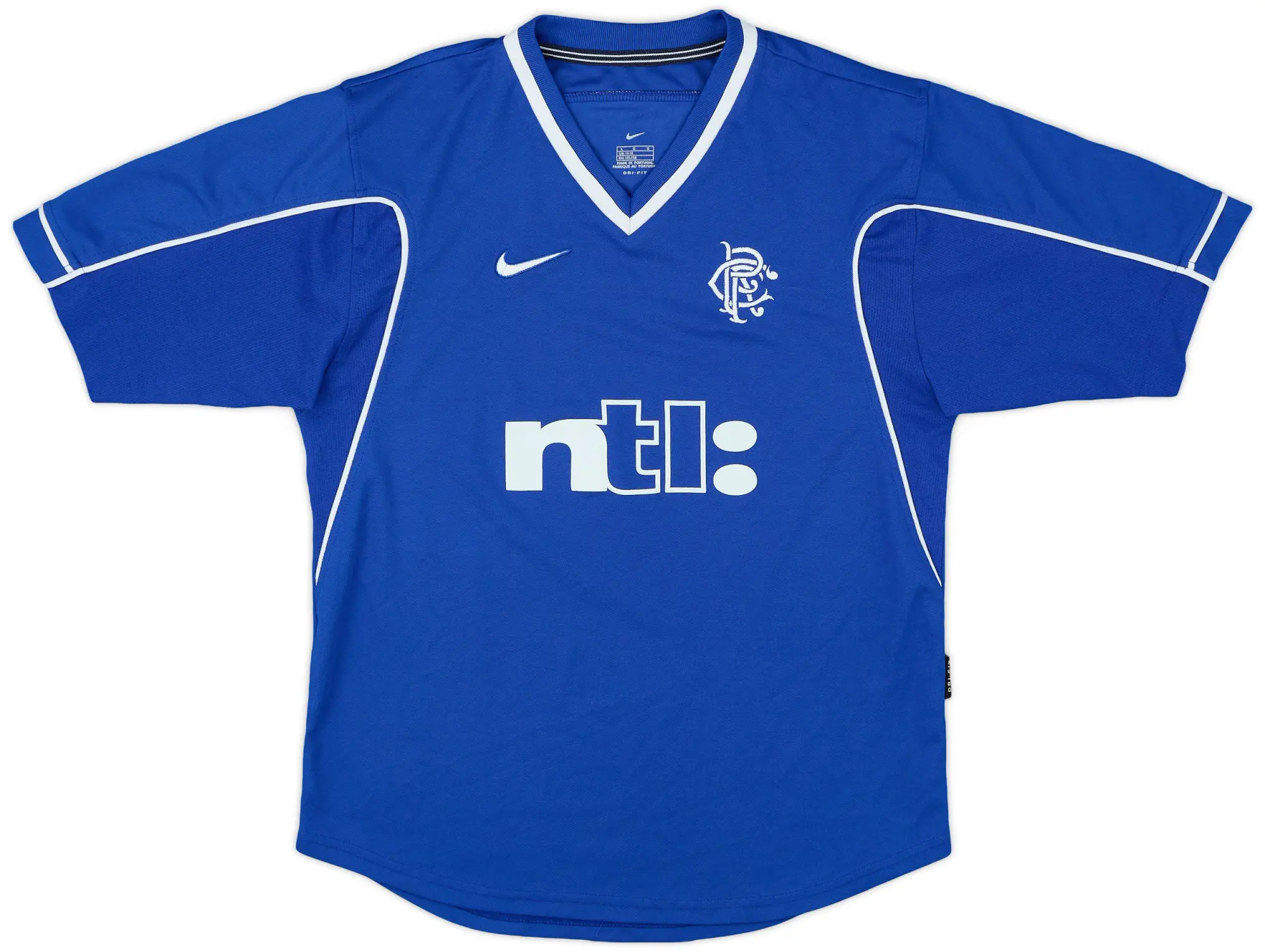 Nike 1999-01 Rangers Home Shirt - 9/10 - (L.Boys)