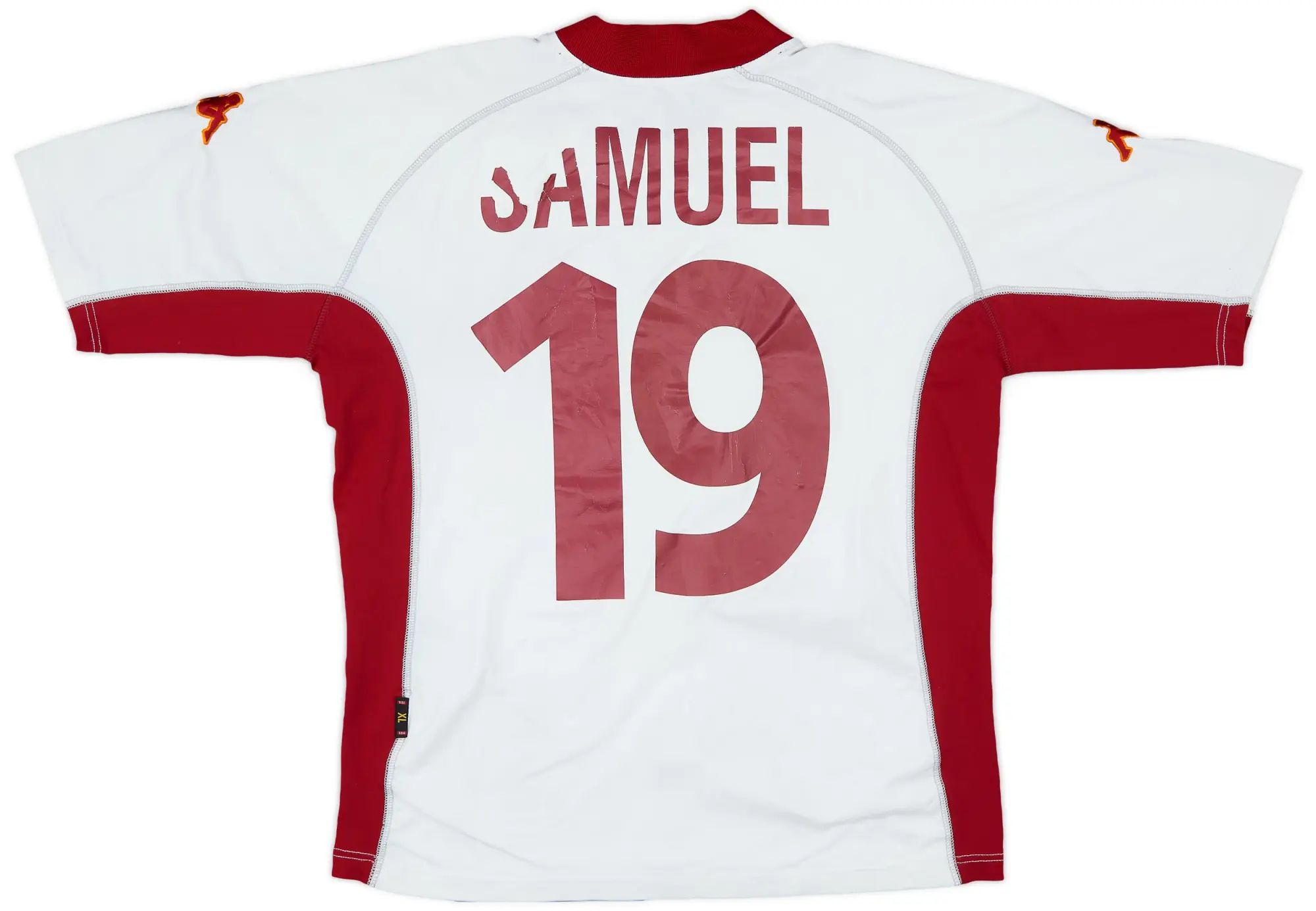 Kappa 2001-02 Roma Away Shirt Samuel #19 - 4/10 - (XL)