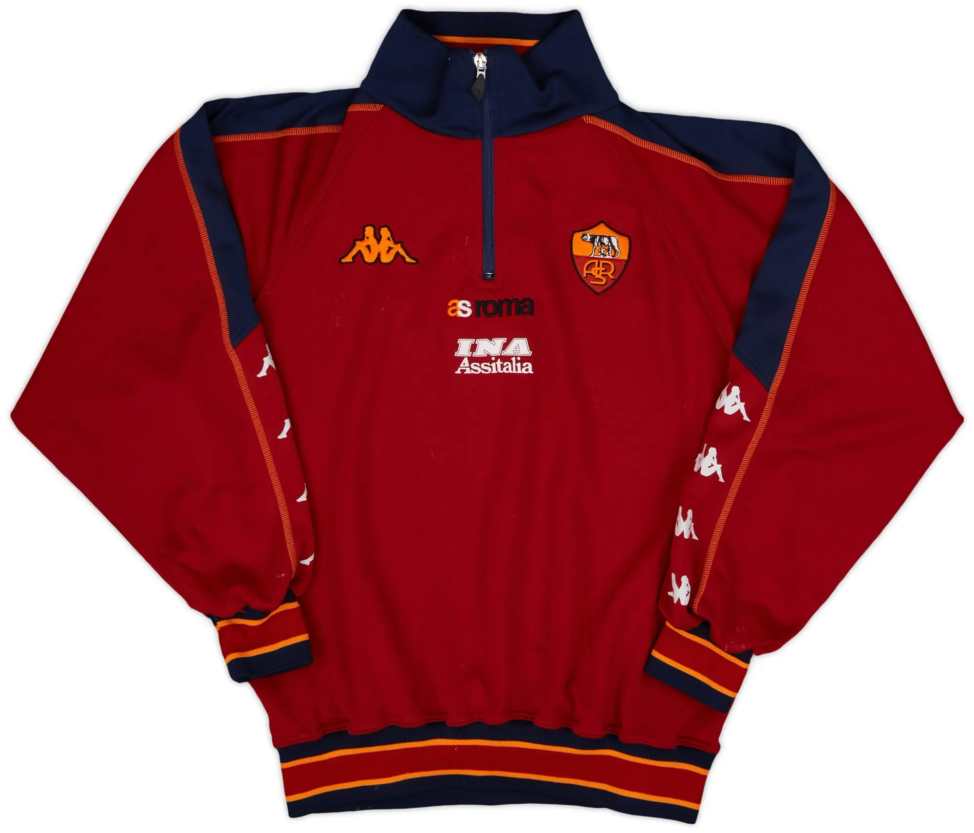 2000-01 Roma Kappa 1/4 Zip Drill Top - 6/10 - (M)