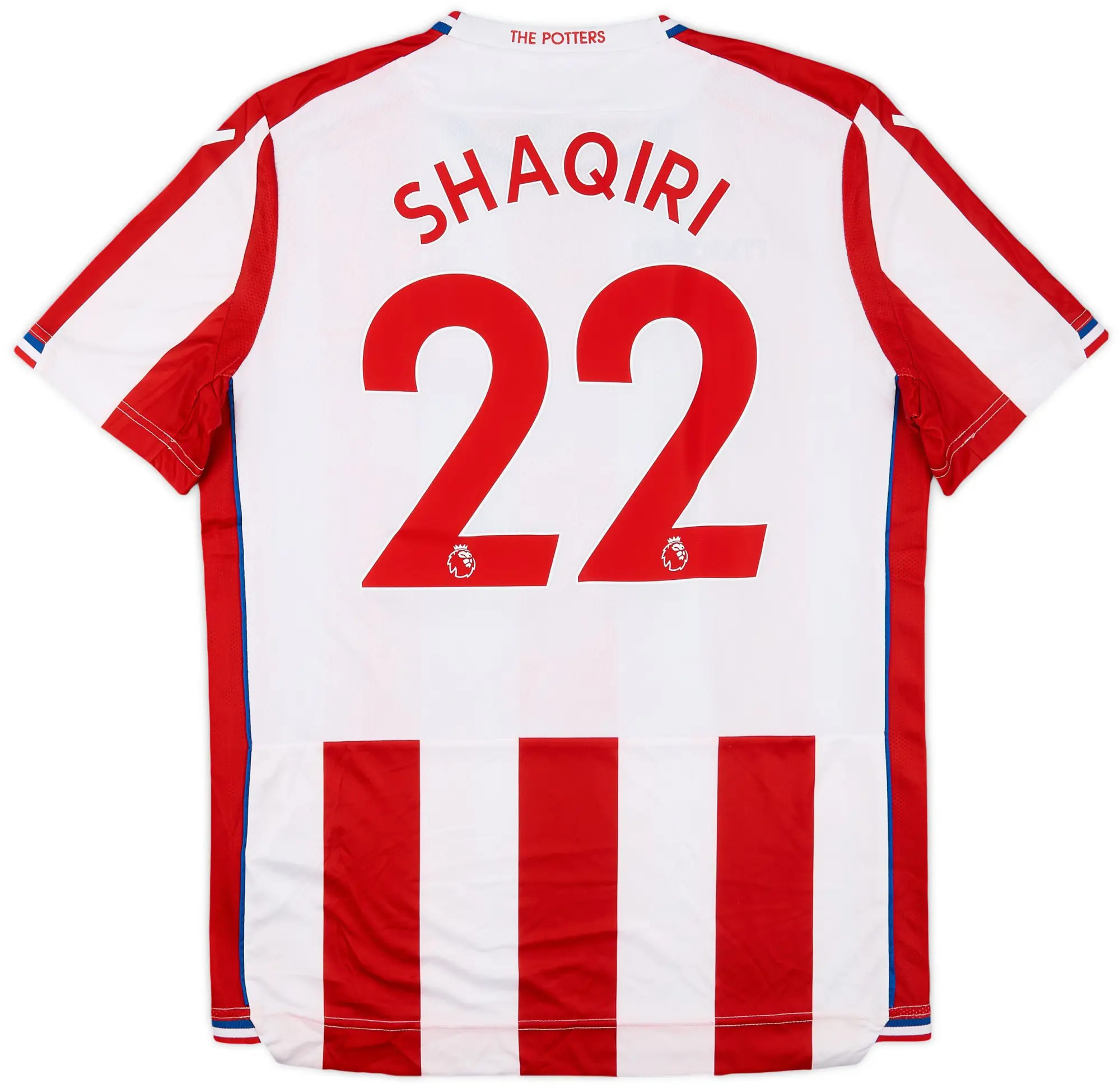 Macron 2017-18 Stoke City Home Shirt Shaqiri #22 (L)