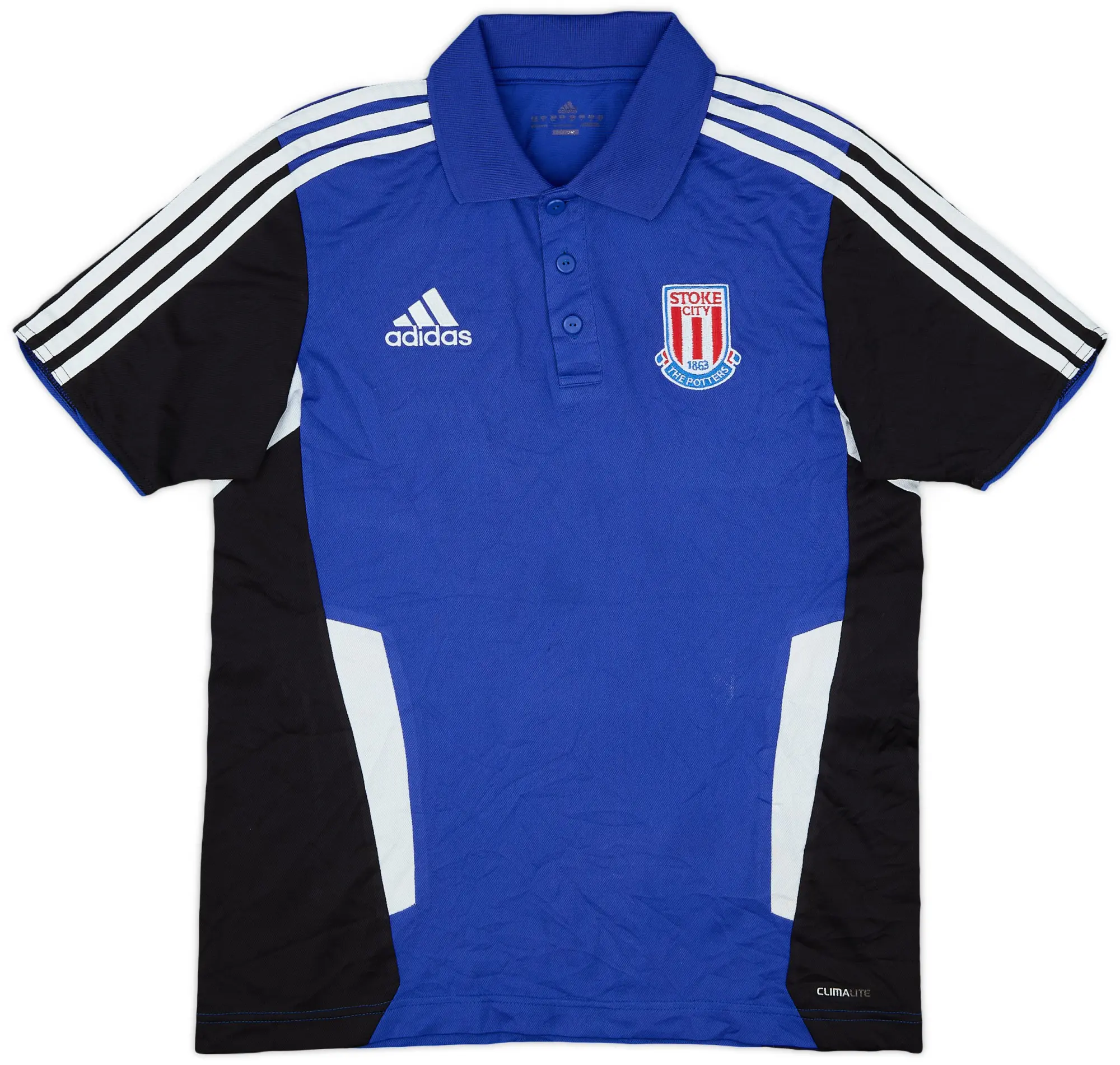 2011-12 Stoke City adidas Polo Shirt - 7/10 - (S)