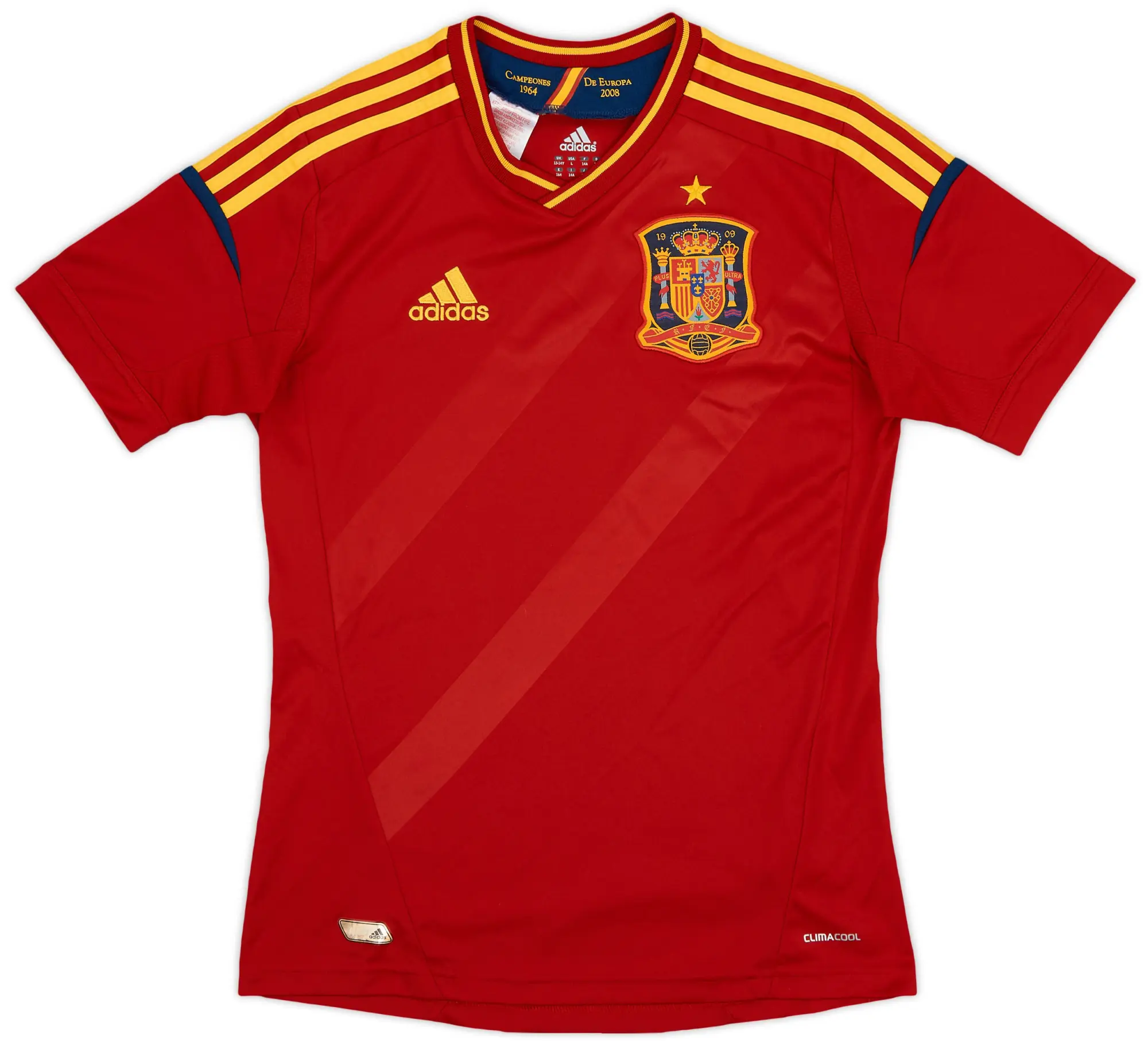 adidas 2011-12 Spain Home Shirt - 8/10 - (L.Boys)