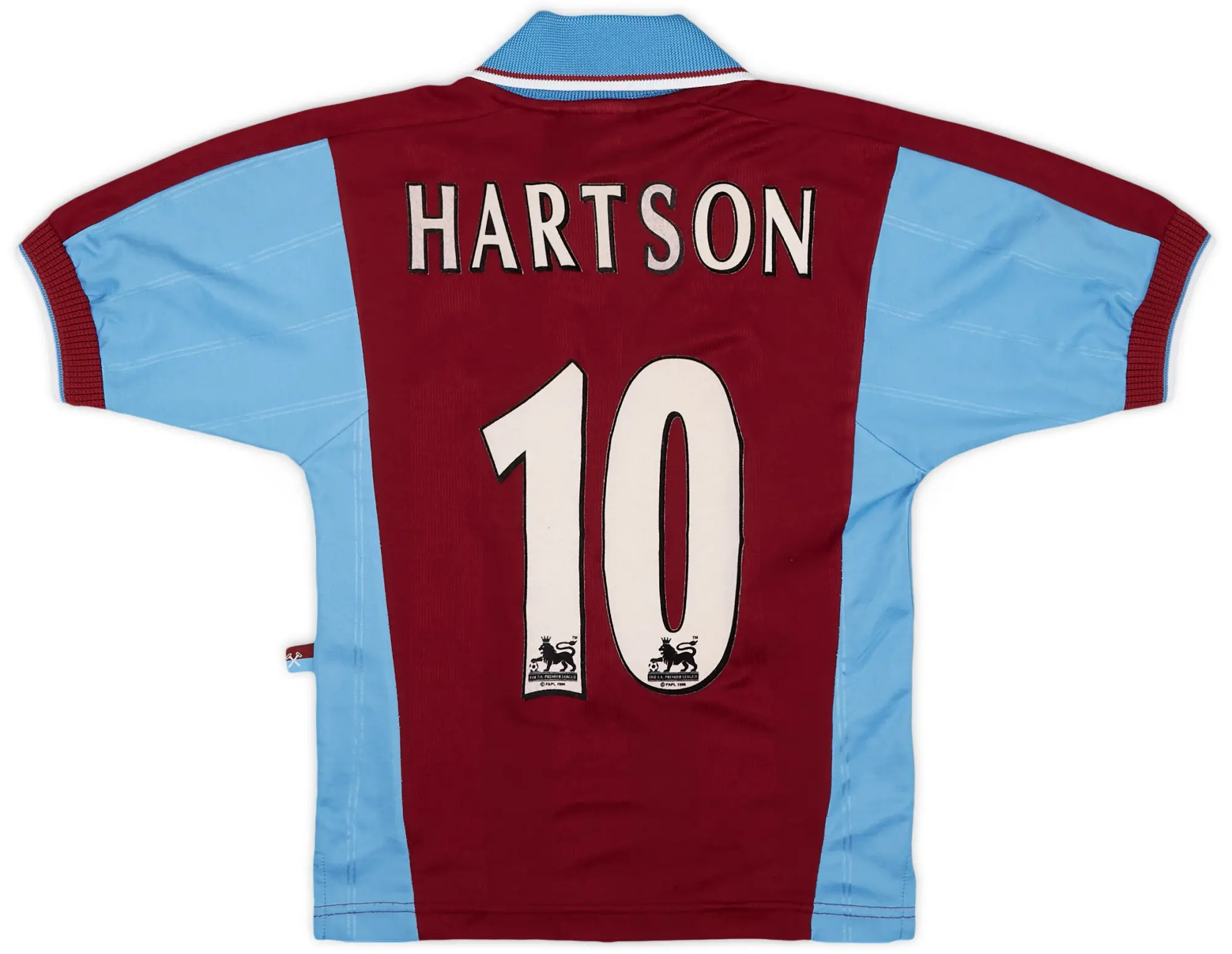 1998-99 West Ham Home Shirt Hartson #10 - 6/10 - (S.Boys)