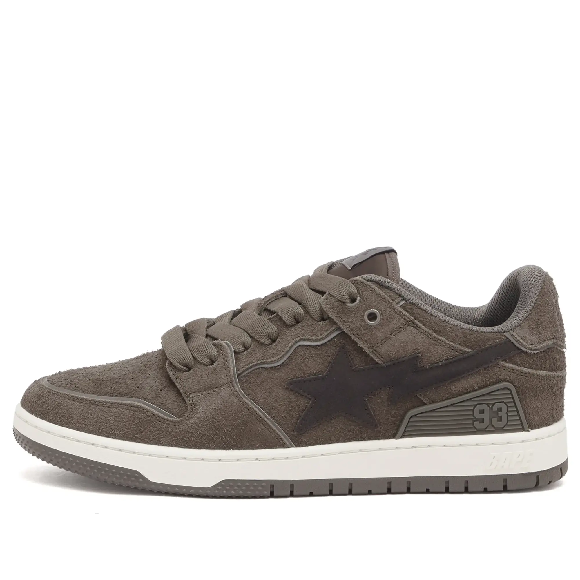 A Bathing Ape Men's Nubuck Sk8 Sta Sneaker Black