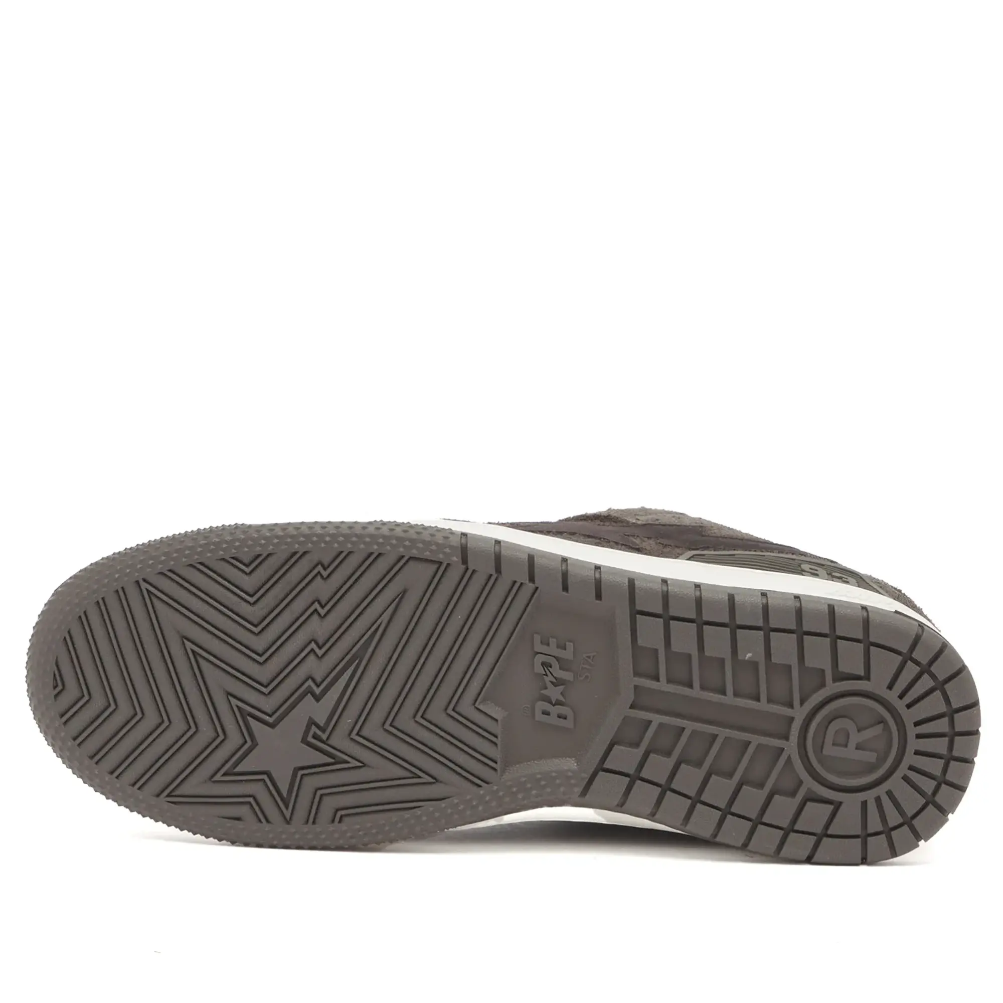A Bathing Ape Men's Nubuck Sk8 Sta Sneaker Black