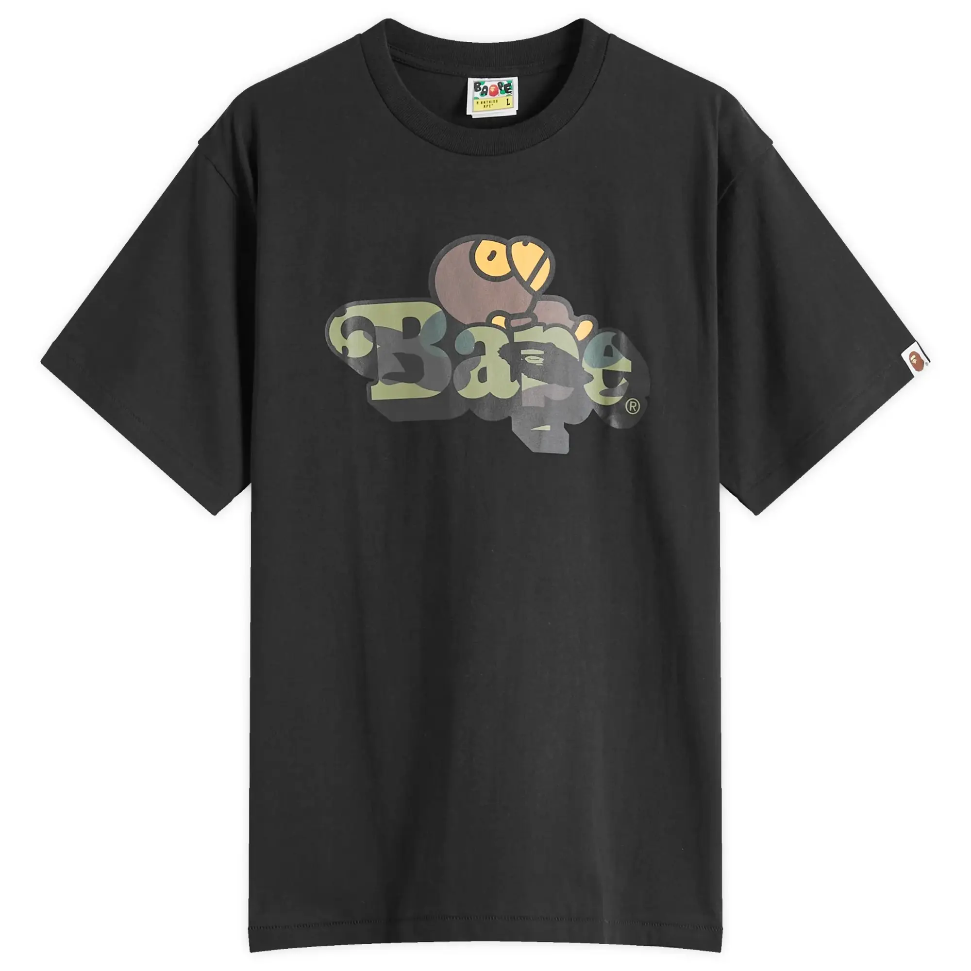 A Bathing Ape Men's 1st Camo Milo On Bape T-Shirt Black/Green