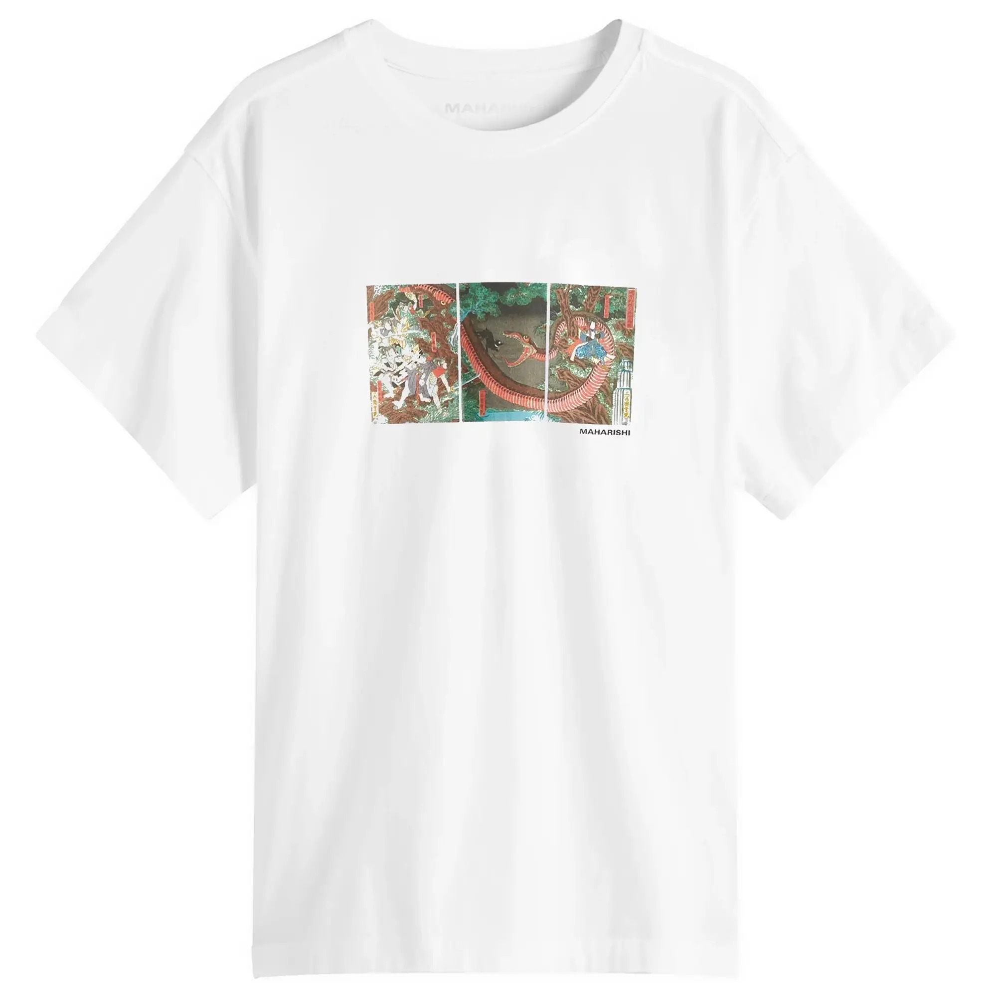 Champion Maharishi Men's Snake Triptych T-Shirt White