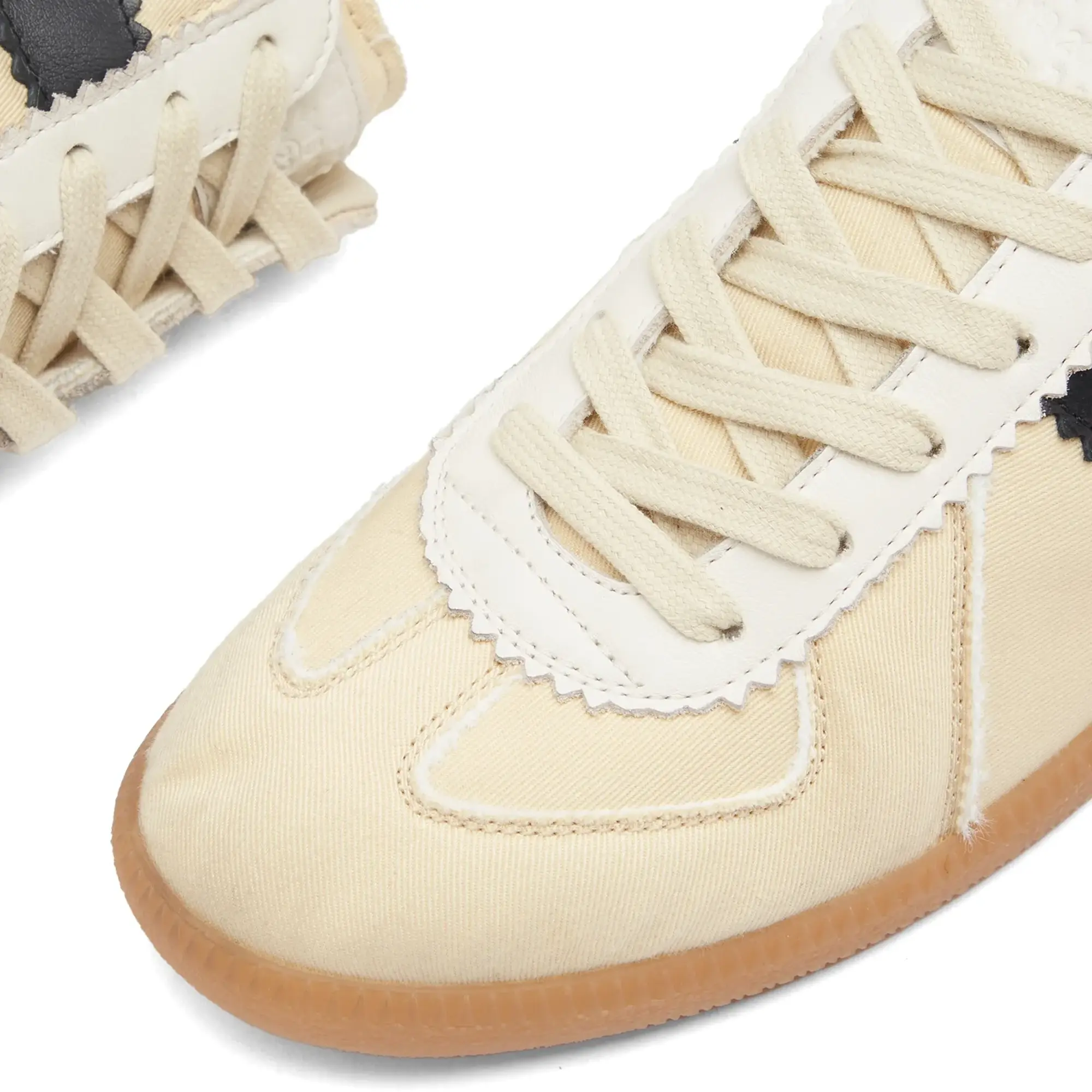 Maison Margiela Men's Replica Sneaker Black Vintage/Yellow Vintage