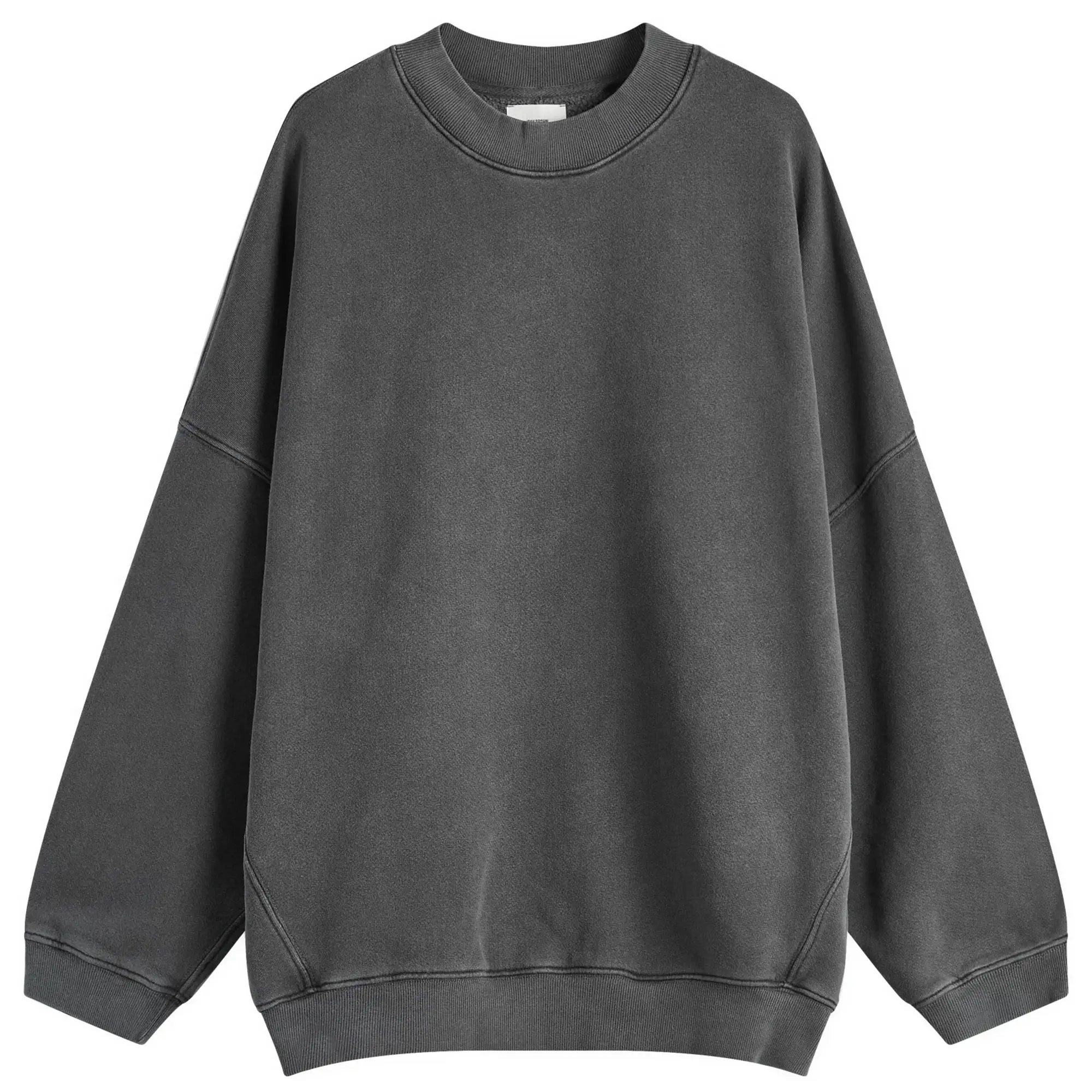 Joah Brown Women's Oversized Crew Sweatshirt Washed Black