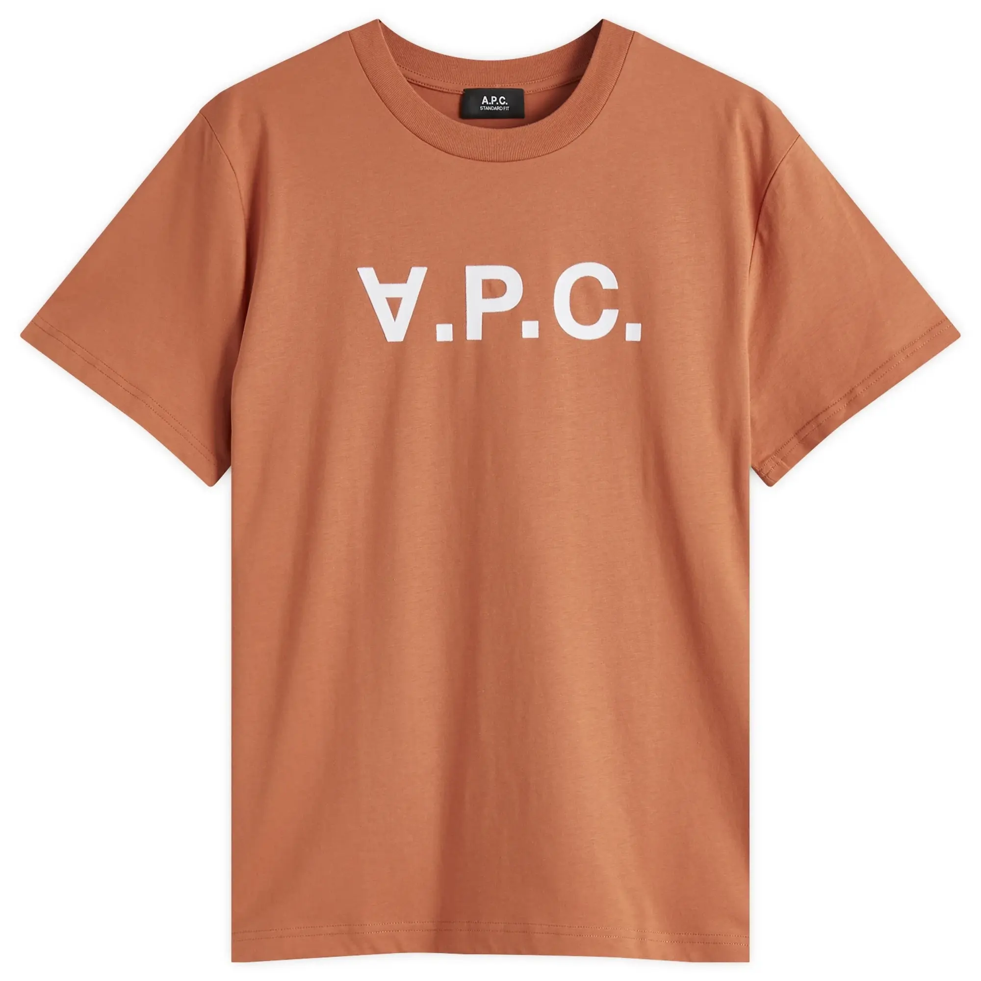 A.P.C. Men's VPC Logo T-Shirt Teracotta/White
