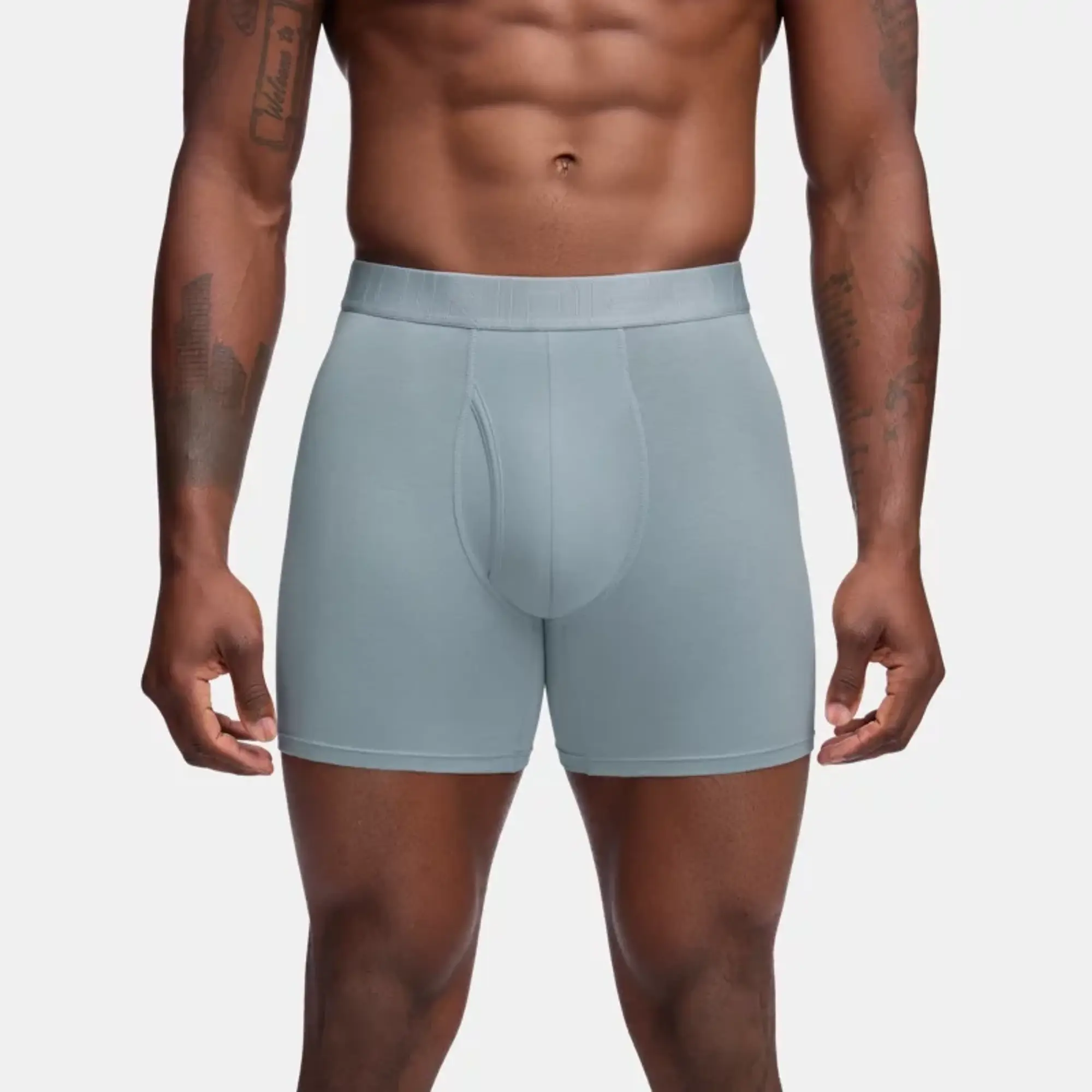 Men's  Under Armour  Performance Cotton 6 3-Pack Boxerjock® Harbor Blue / Mod Gray Medium Heather / Mod Gray XL