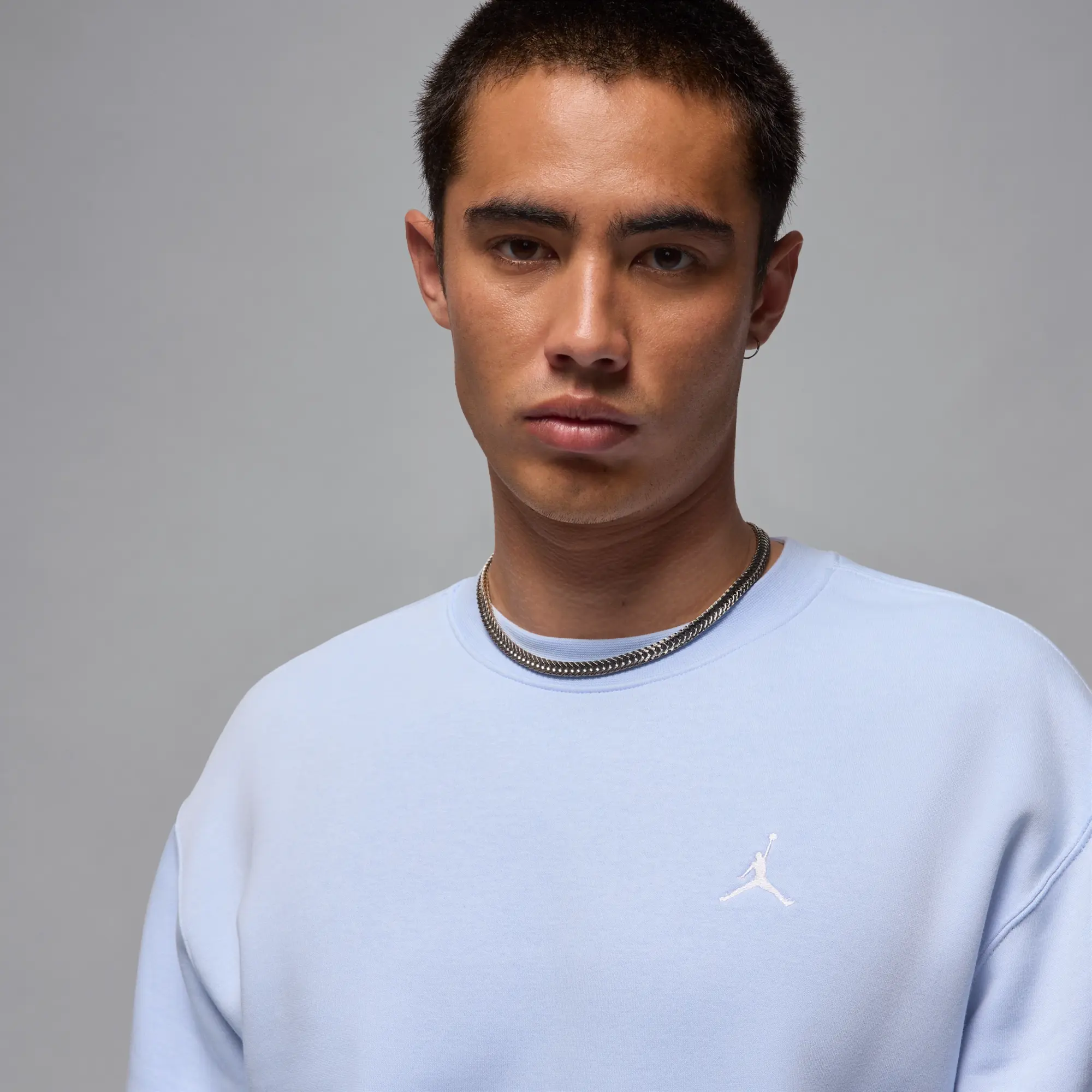 Nike Jordan Jordan ESSENTIAL FLEECE CREW - Hydrogen Blue - Mens