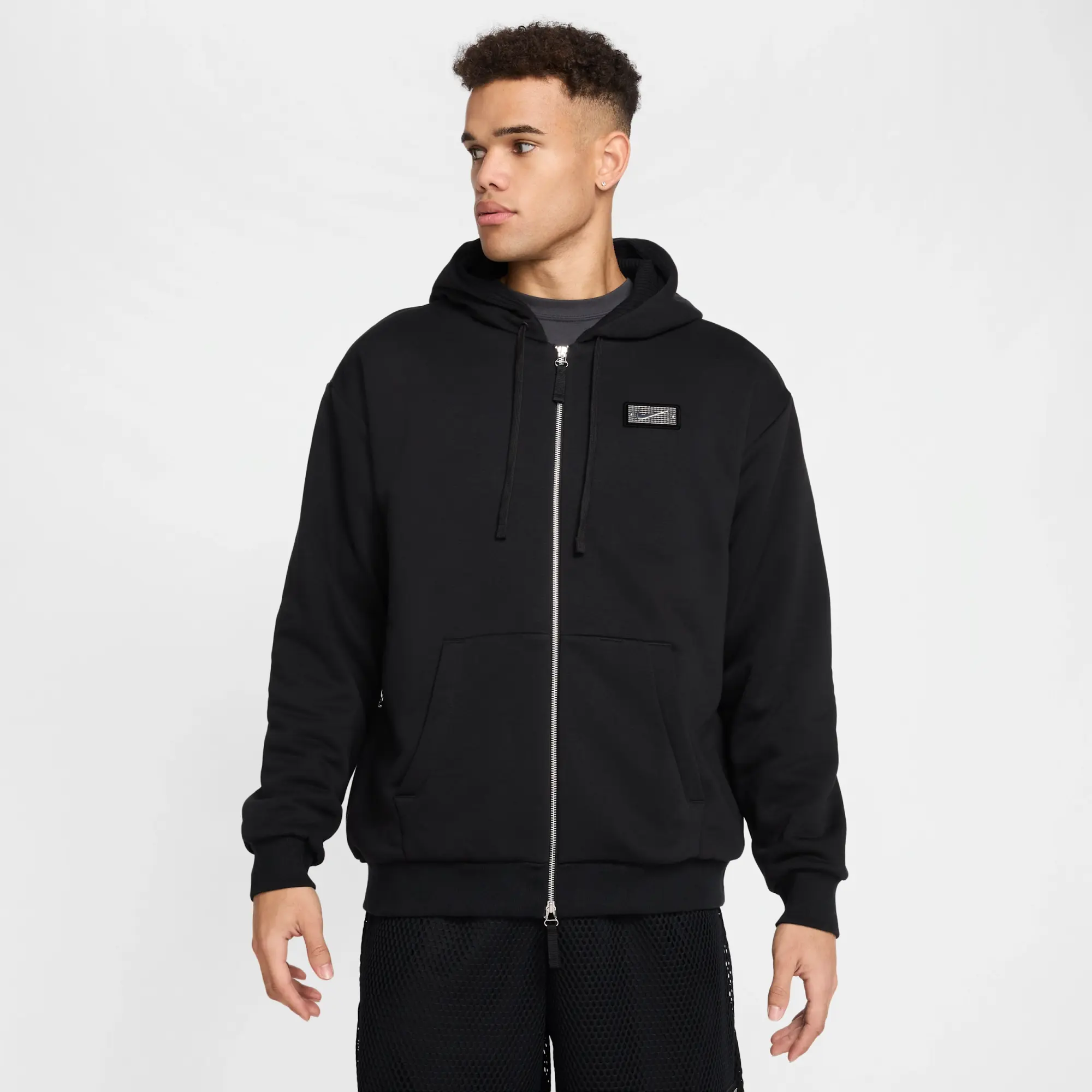 Nike Devin Booker Men's Therma-FIT Full-Zip Hoodie - Black - Polyester/Cotton