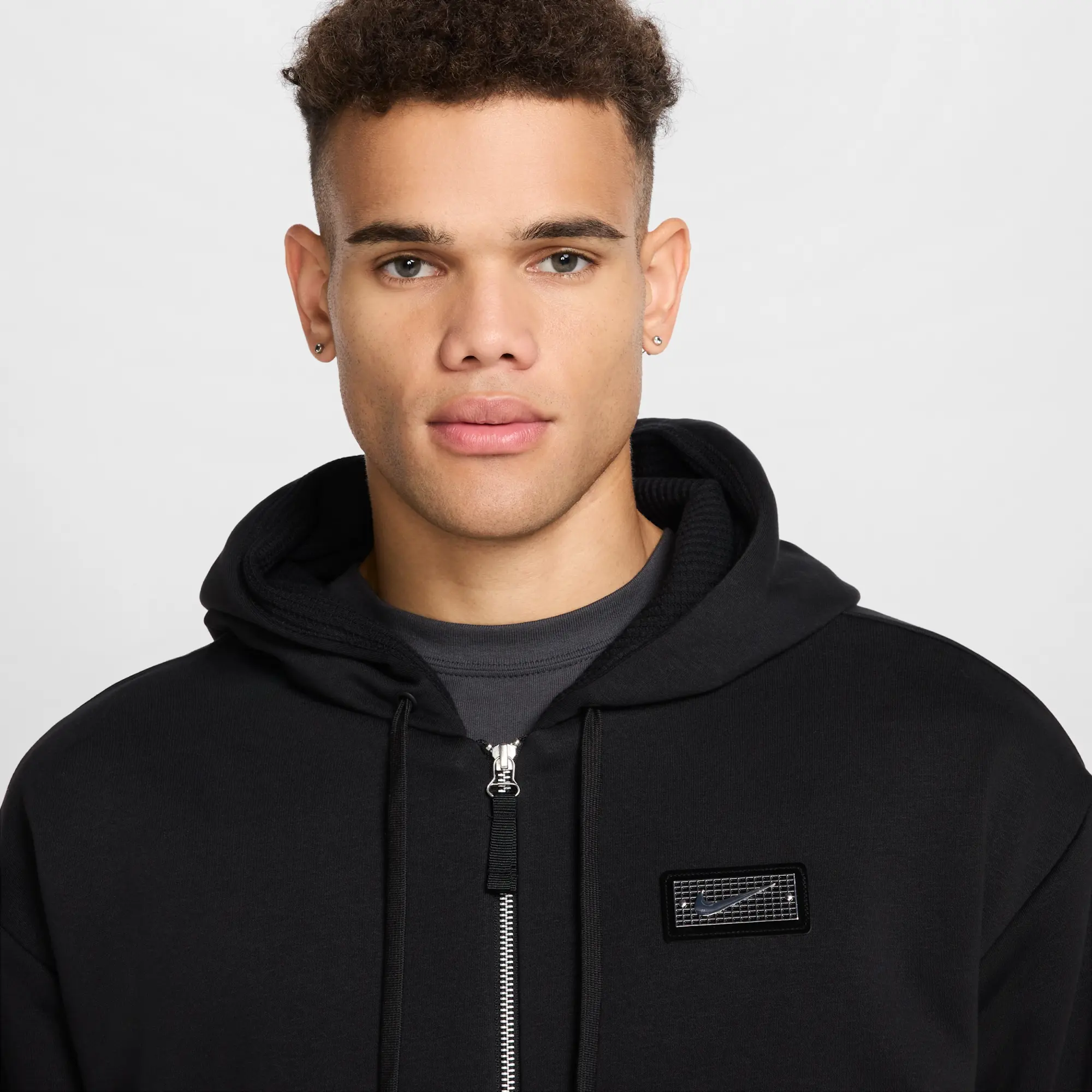 Nike Devin Booker Men's Therma-FIT Full-Zip Hoodie - Black - Polyester/Cotton