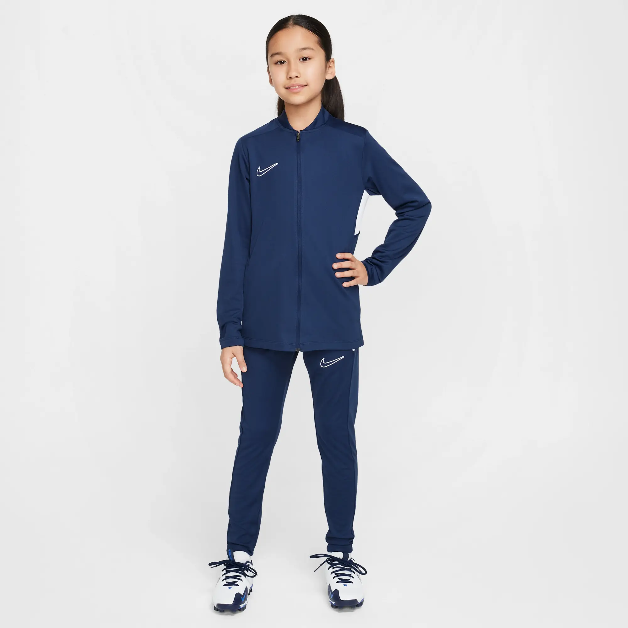 Nike Academy Older Kids' Dri-FIT Football Tracksuit - Blue - Polyester