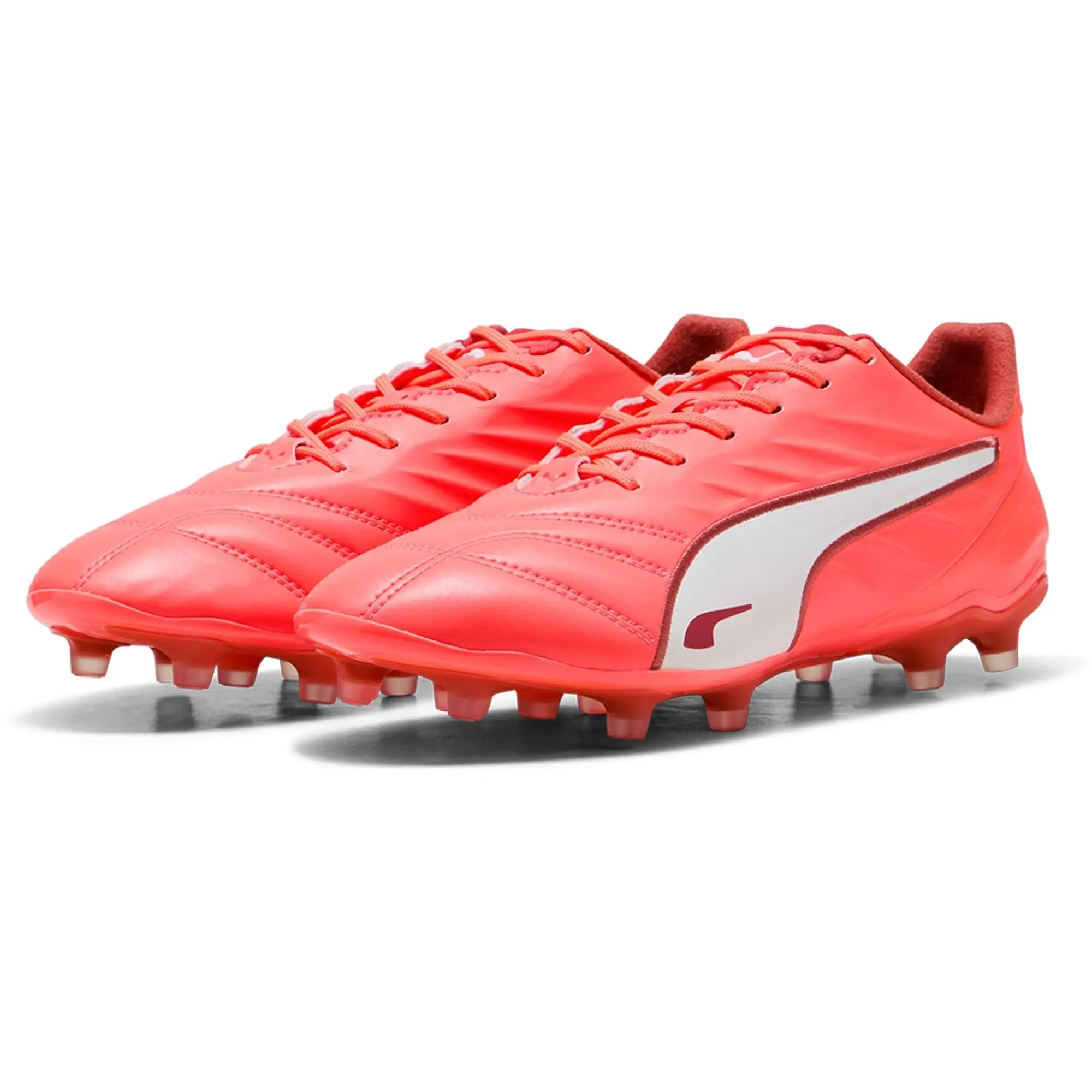 PUMA King Pro FG/AG Football Boots Women, Glowing Red/White/Red Fire