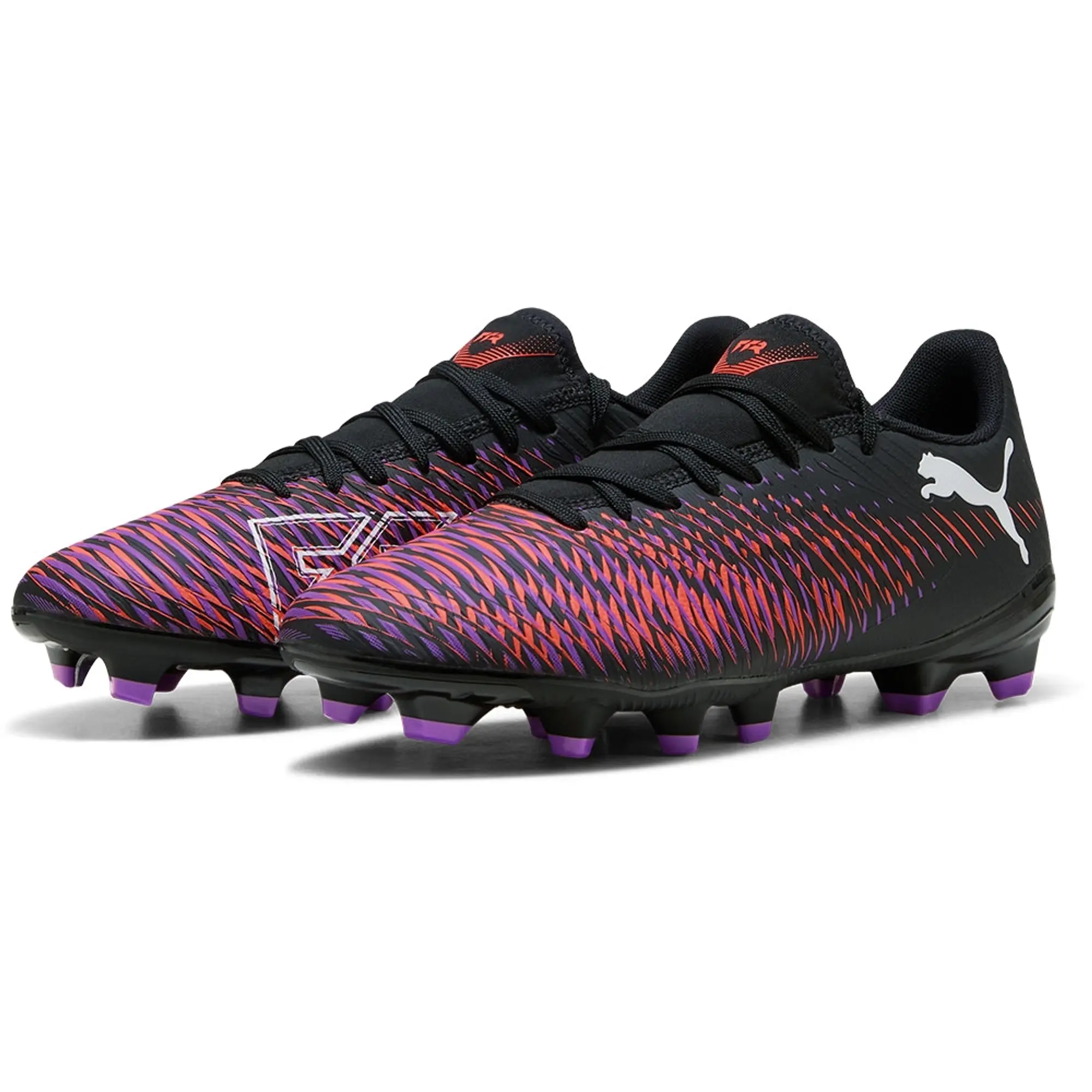 PUMA Future 8 Play FG/AG Football Boots Women, Black/White/Glowing Red