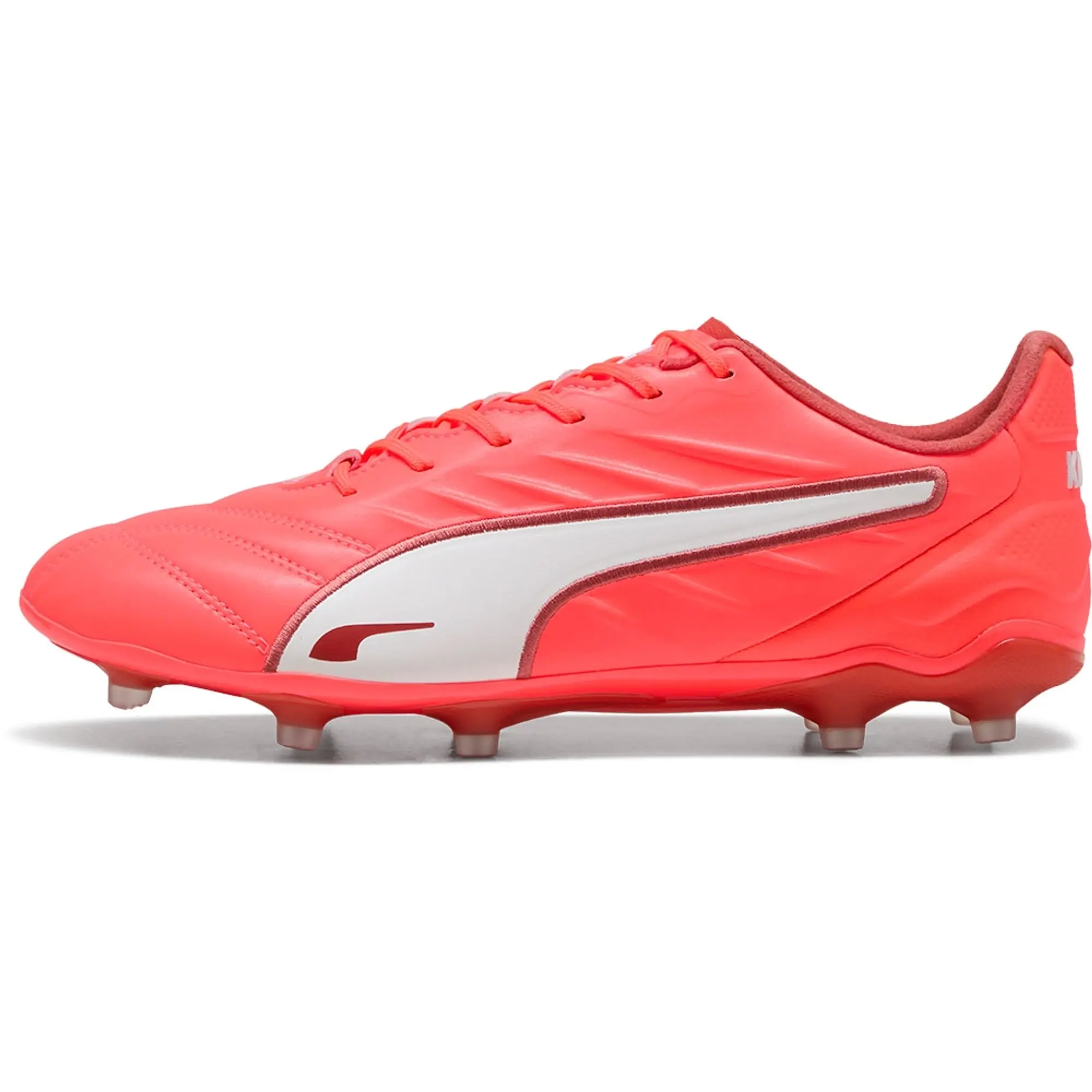 PUMA King Pro FG/AG Football Boots, Glowing Red/White/Red Fire