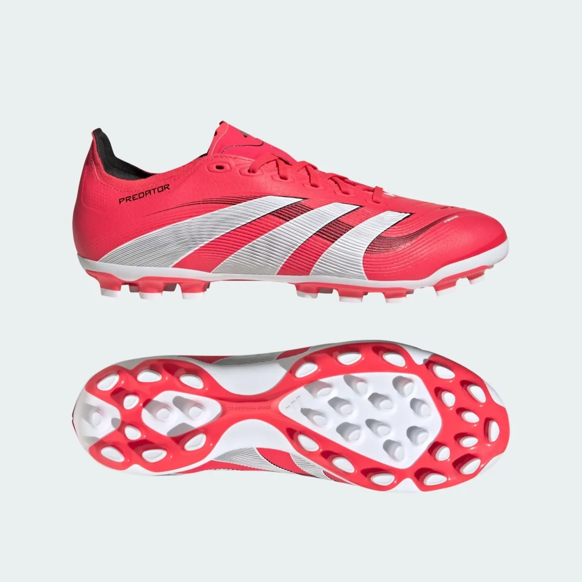 Adidas Predator League 2G/3G Ag Pure Victory - Lucid Red/Footwear White/Core Black - ['Red']