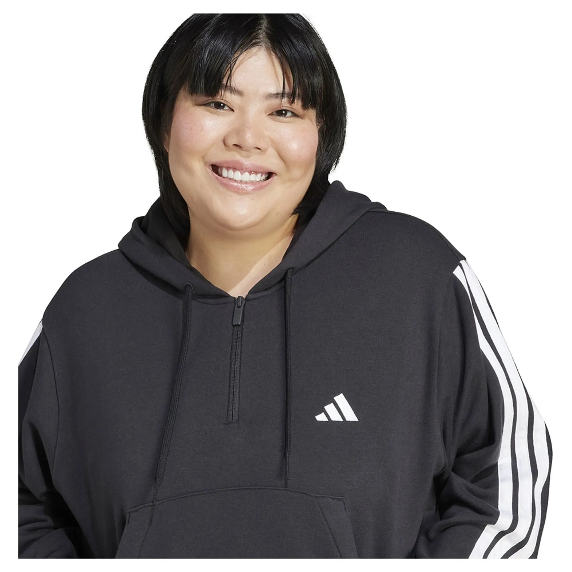 Adidas Essentials 3 Stripes French Terry Plus Hoodie