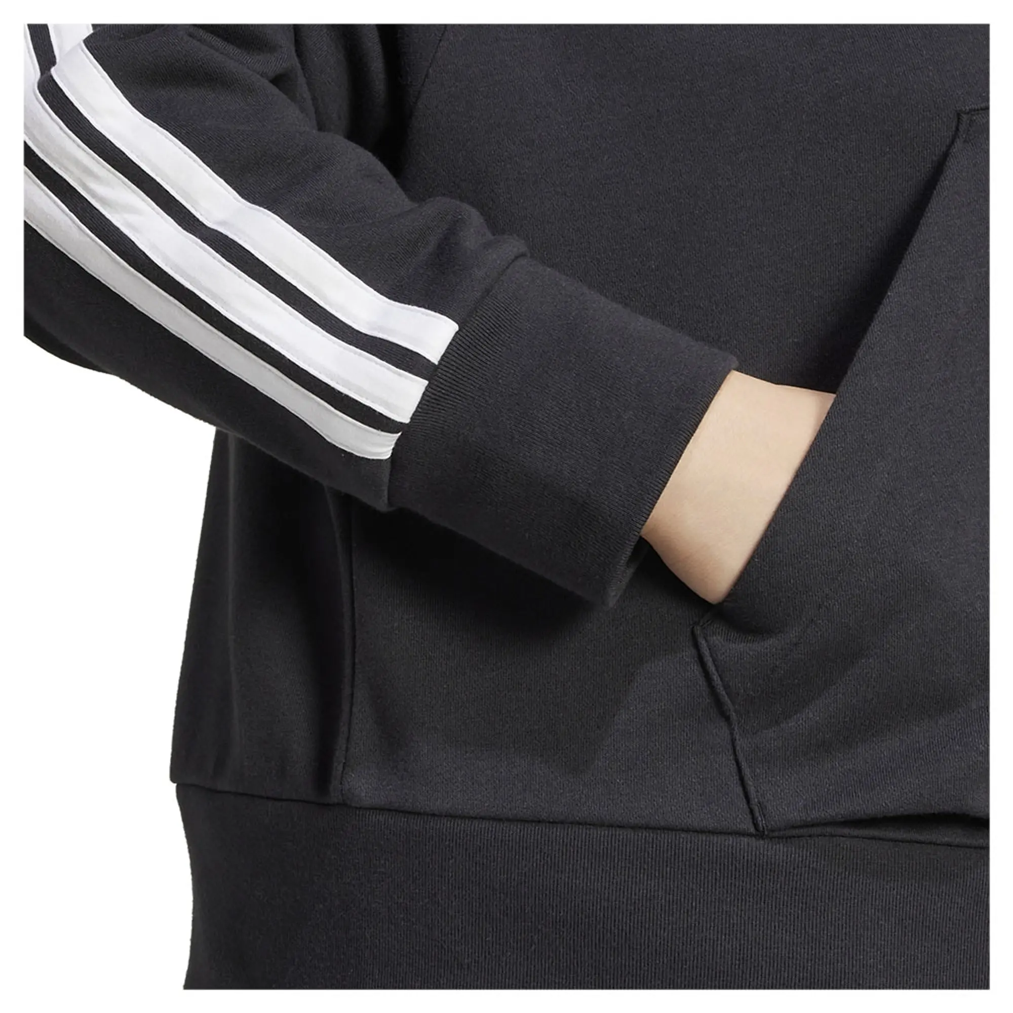 Adidas Essentials 3 Stripes French Terry Plus Hoodie