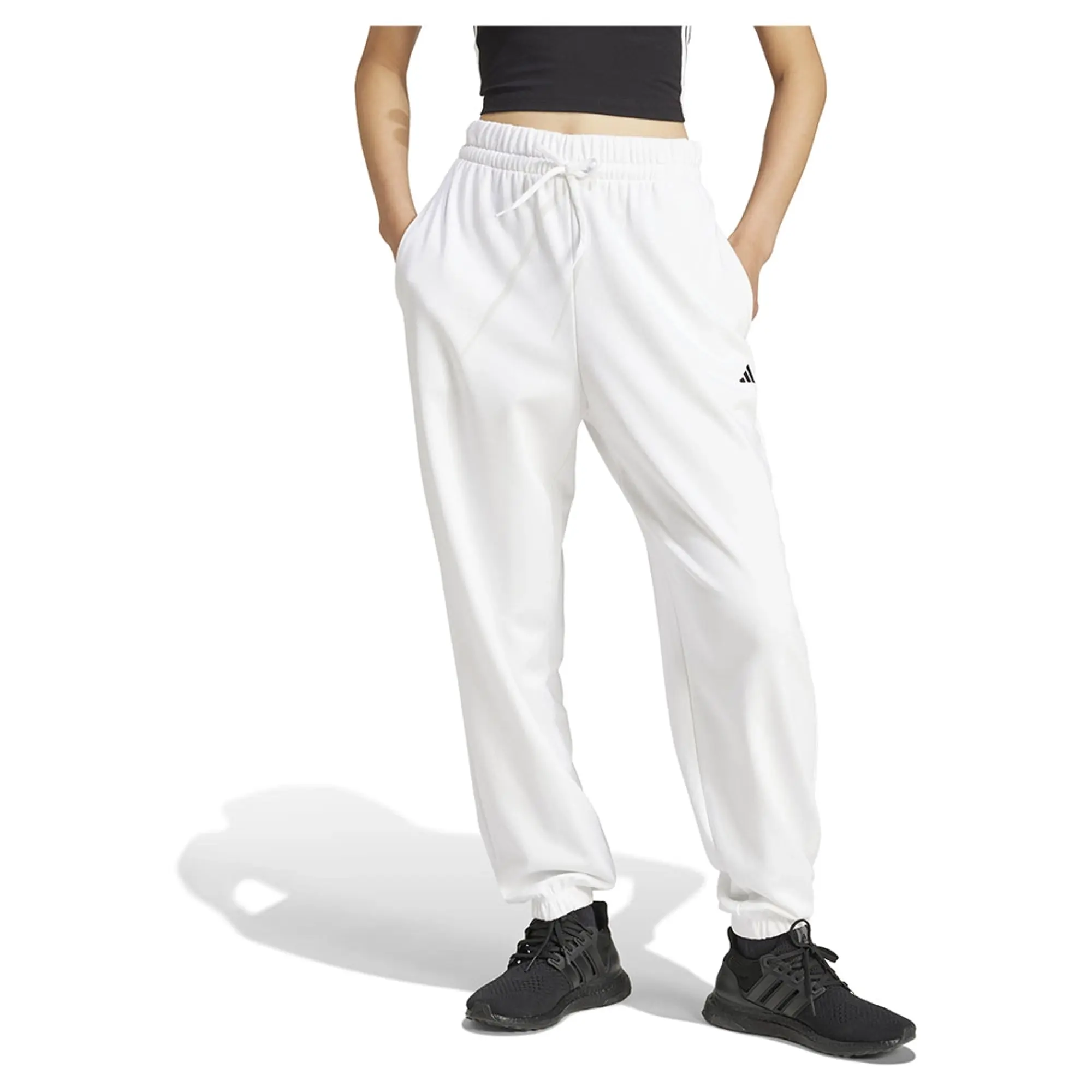 Adidas Essentials Small Logo French Terry Cuffed Joggers