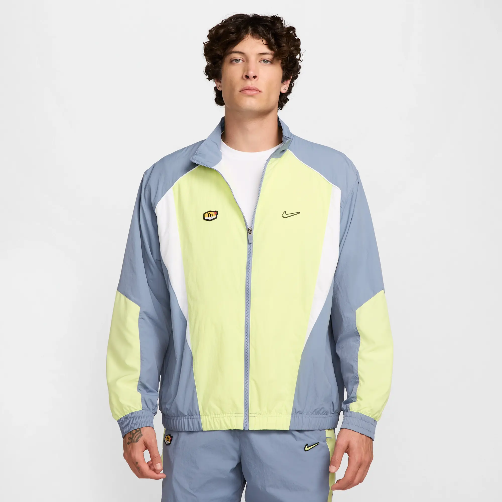 Nike Sportswear Men's Woven Tracksuit Jacket - Blue - Nylon