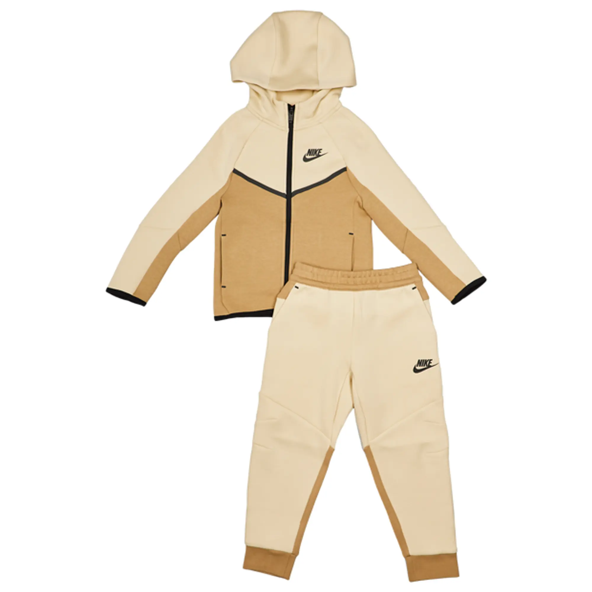 Nike Tech Colorblock Unisex Tracksuits - Beige