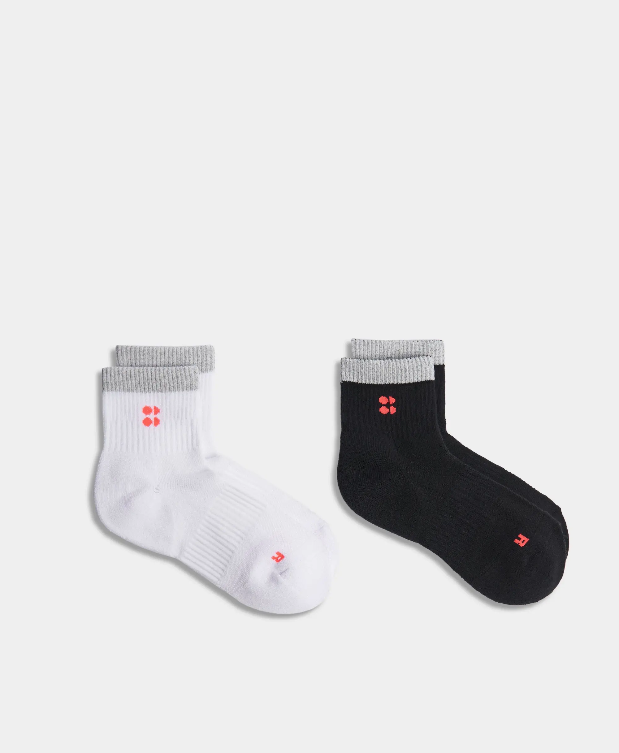 Reflective Workout Mini Crew Socks 2 Pack
