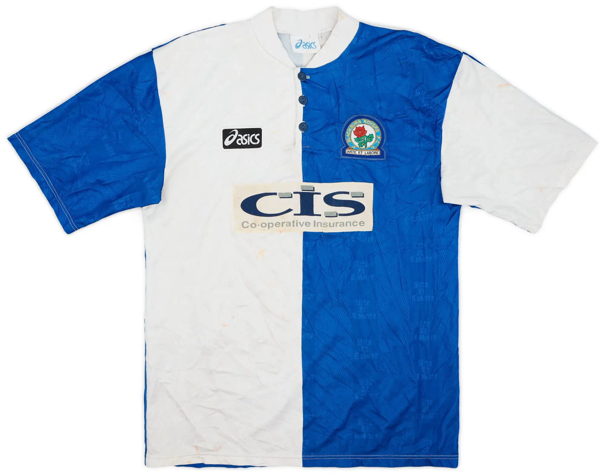 Asics 1996-98 Blackburn Home Shirt - 4/10 - (L)