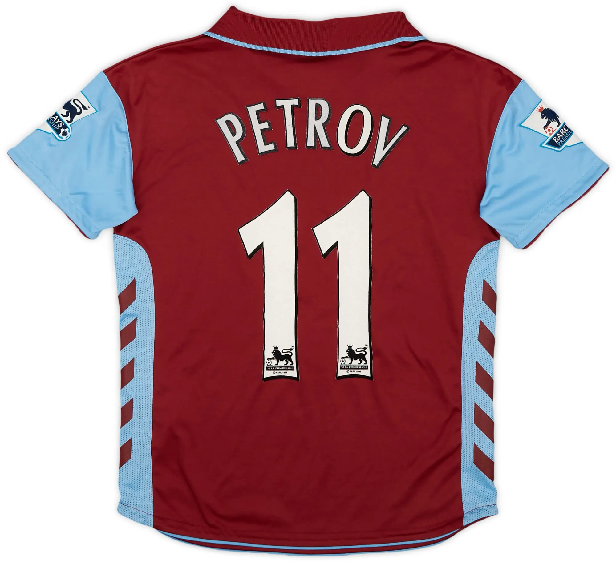 Hummel 2006-07 Aston Villa Home Shirt Petrov #11 - 7/10 - (L.Boys)