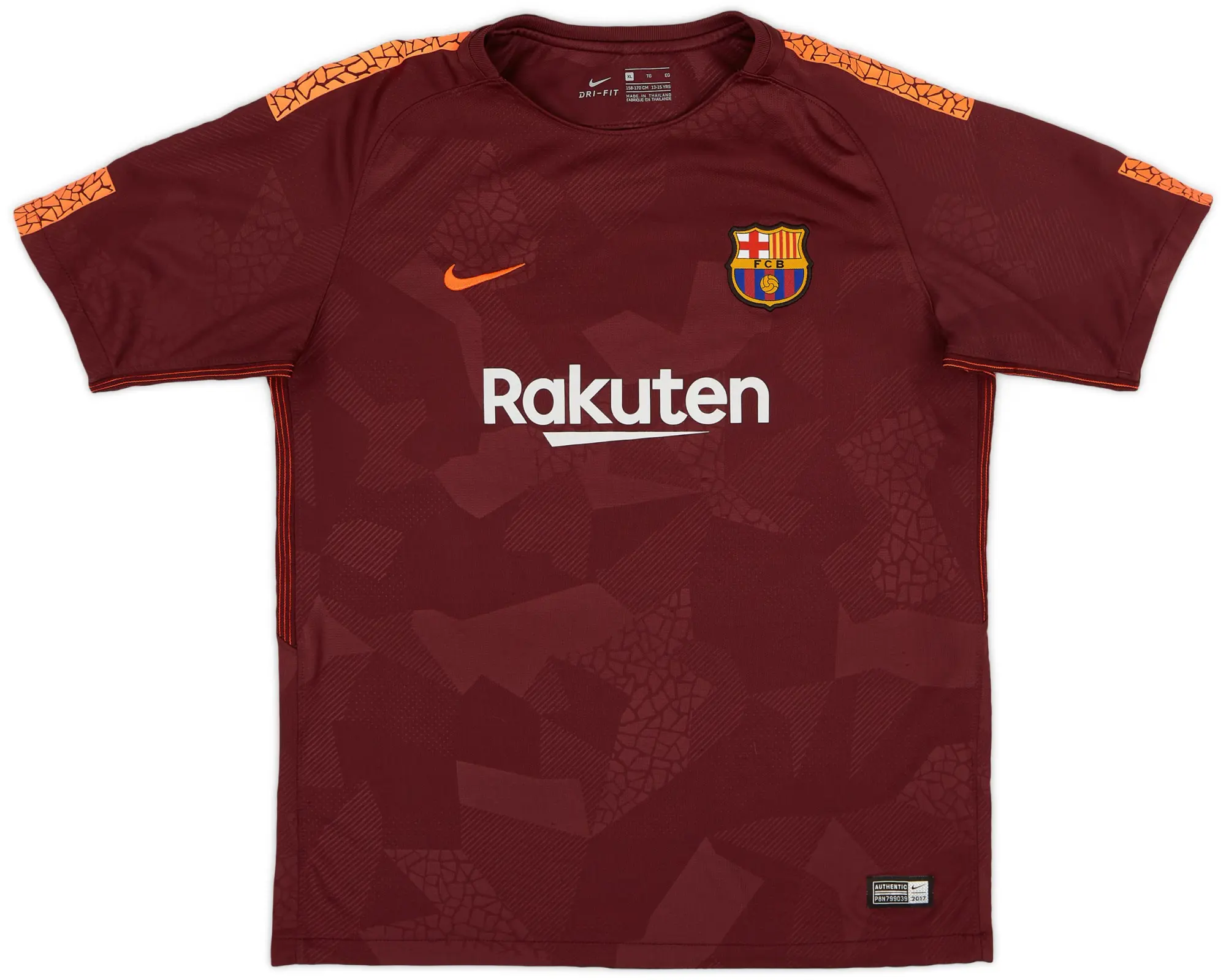 Nike 2017-18 Barcelona Third Shirt - 8/10 - (XL.Boys)