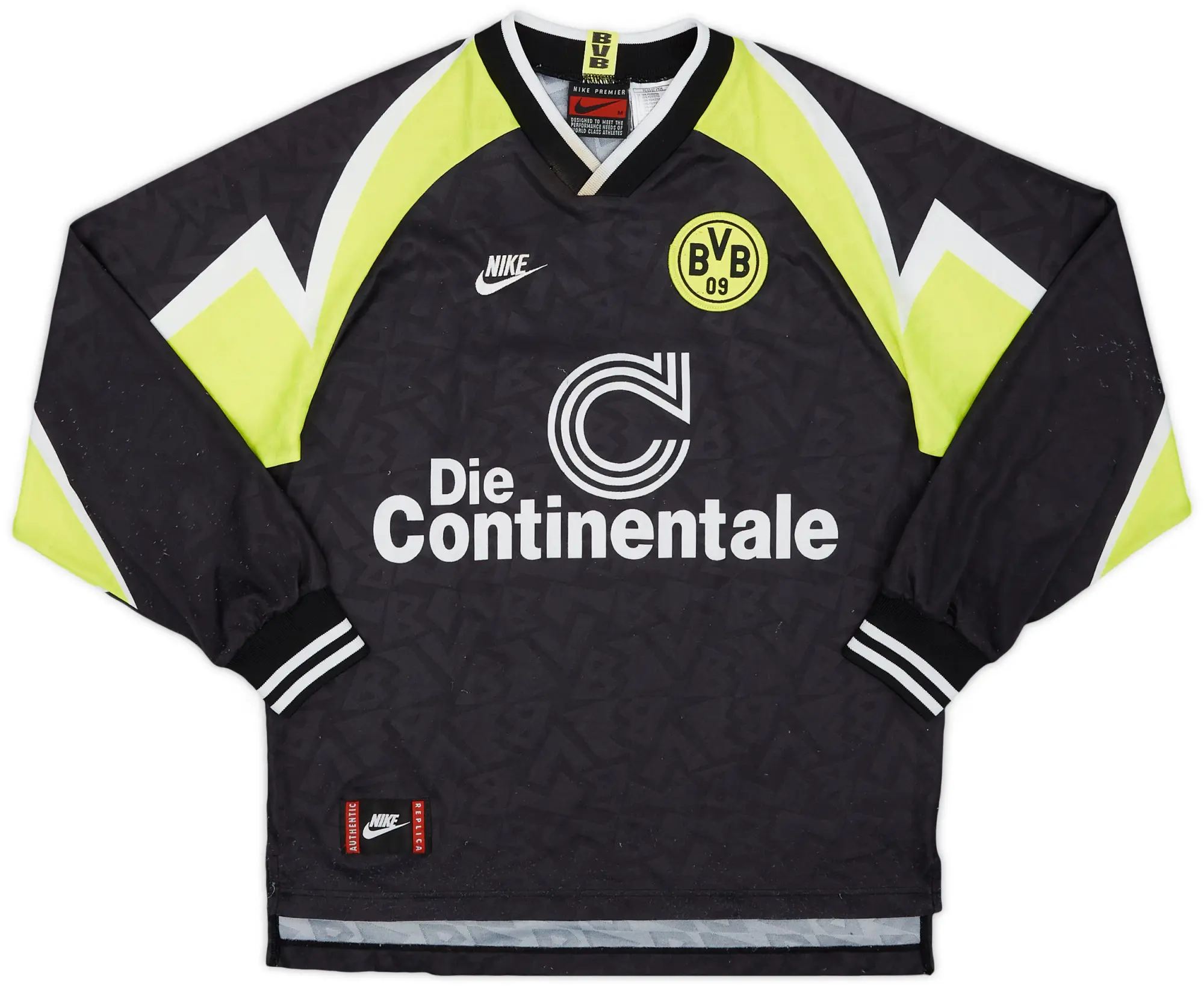 Nike 1995-96 Borussia Dortmund 'Deutscher Meister' Away L/S Shirt - 5/10 - (M)