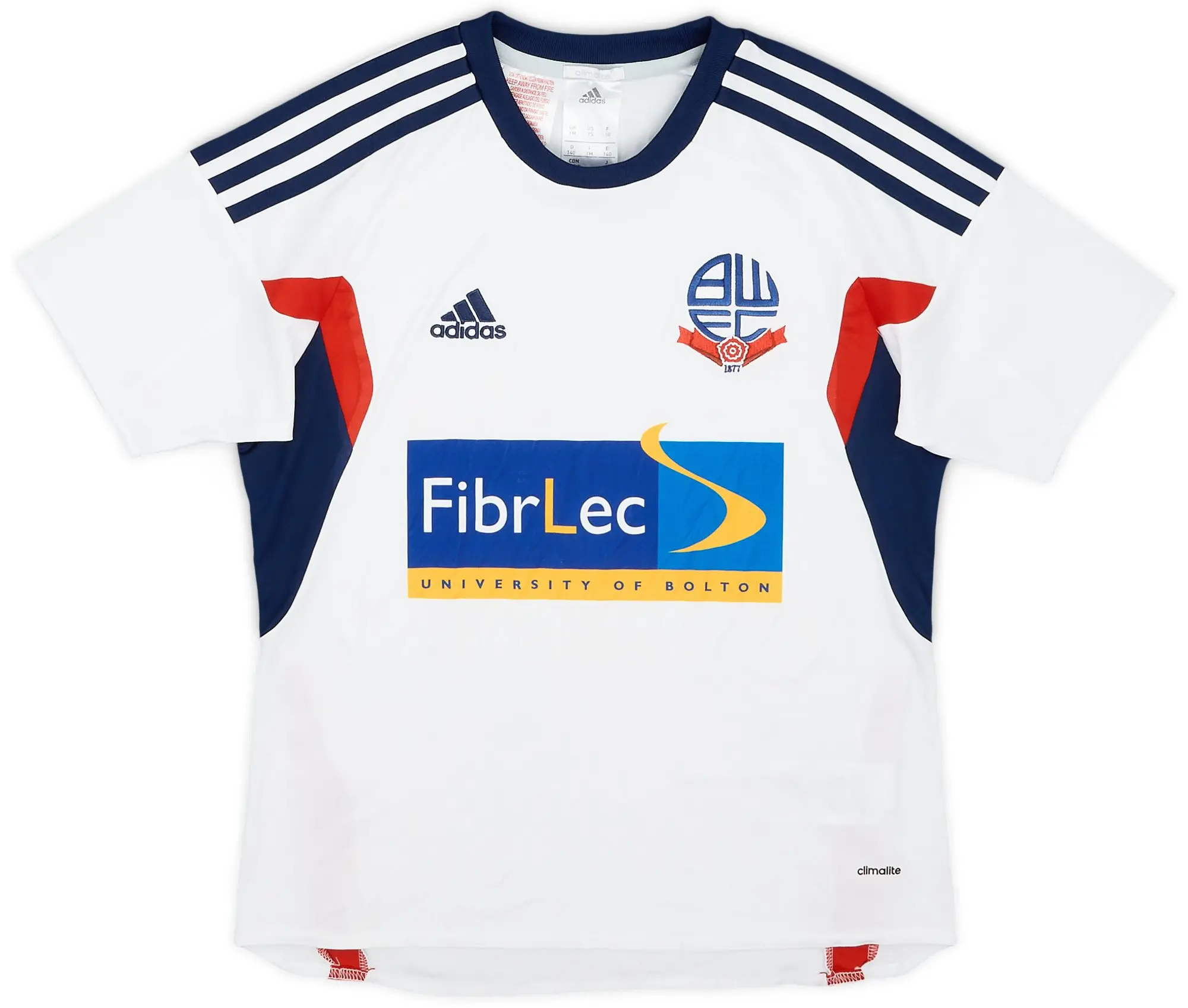 adidas 2013-14 Bolton Home Shirt - 7/10 - (M.Boys)