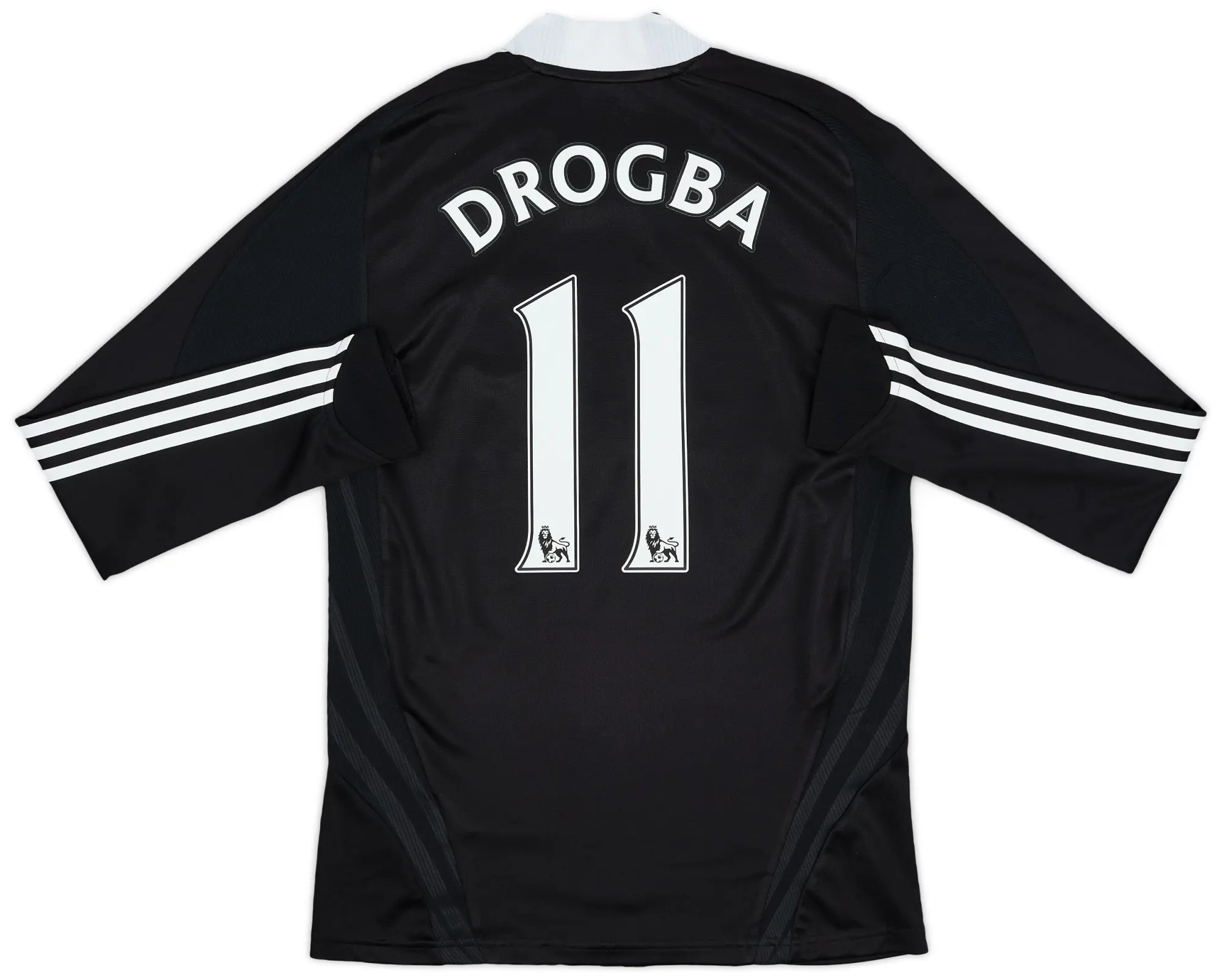 adidas 2008-09 Chelsea Authentic Away L/S Shirt Drogba #11 - 8/10 - (S)