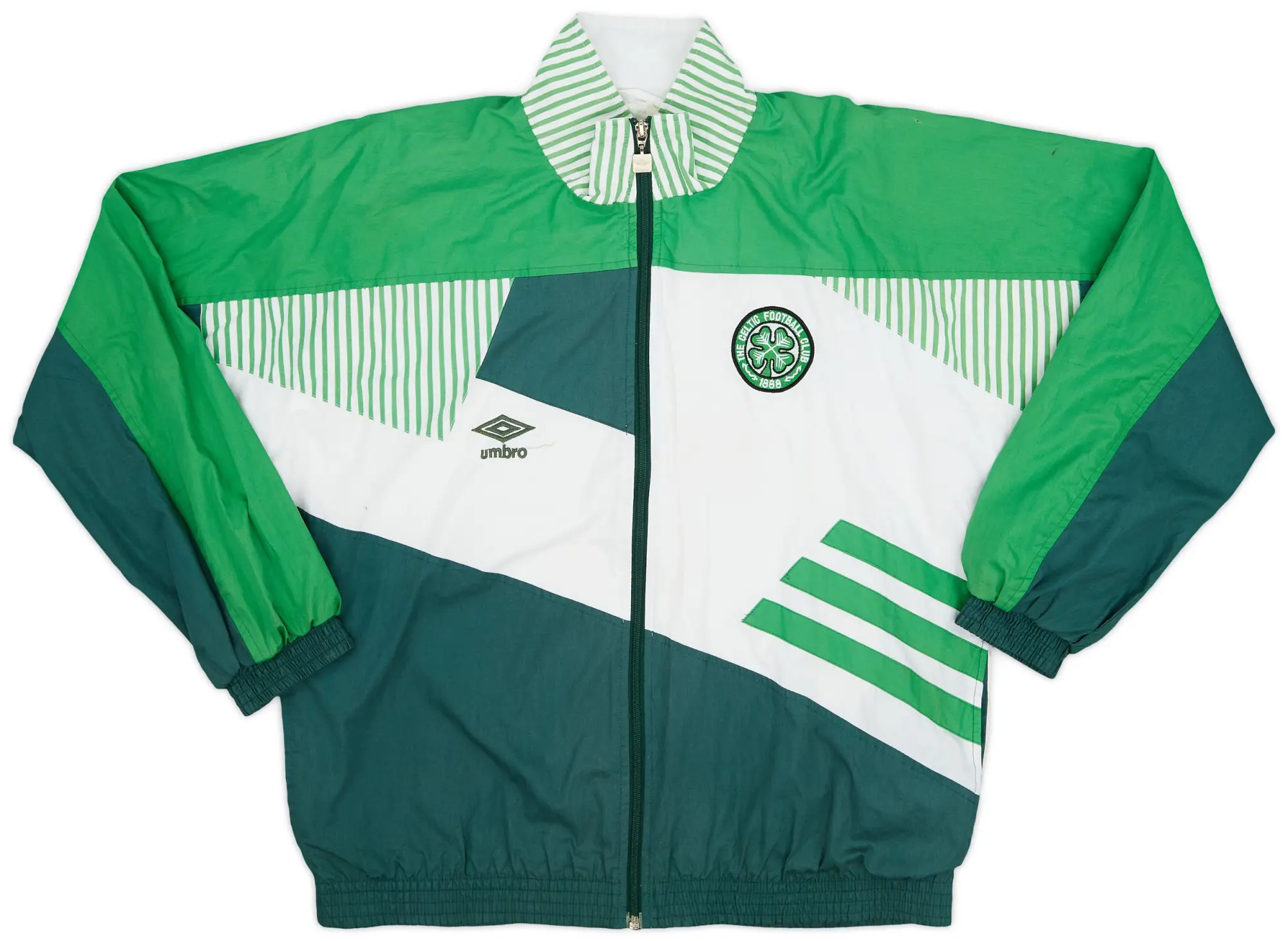 1991-92 Celtic Umbro Track Jacket - 9/10 - (L)