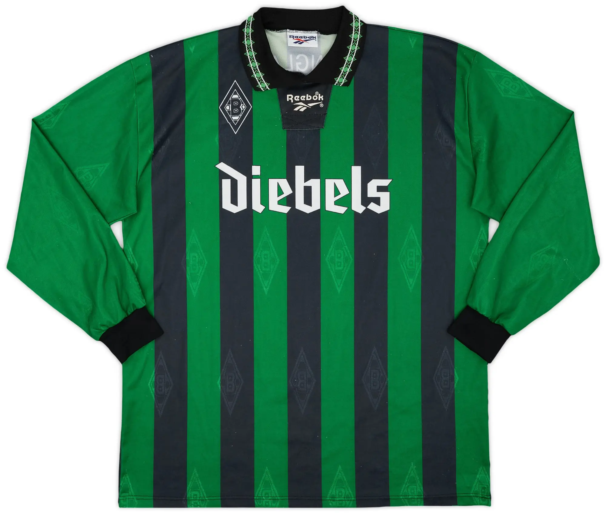 Reebok 1995-96 Borussia Monchengladbach Away L/S Shirt - 6/10 - (XXL)