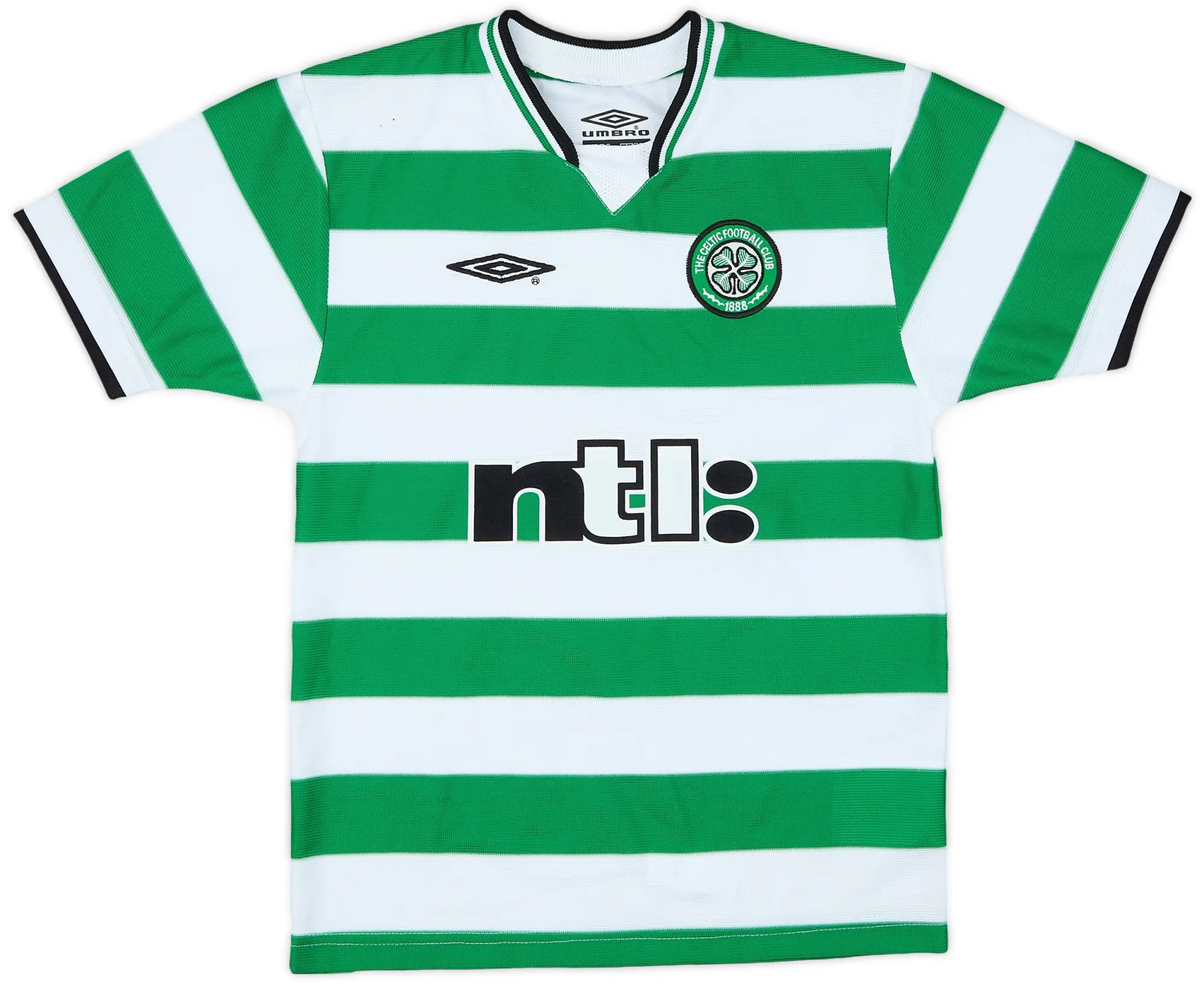 Umbro 2001-03 Celtic Home Shirt - 7/10 - (4-5 Years)