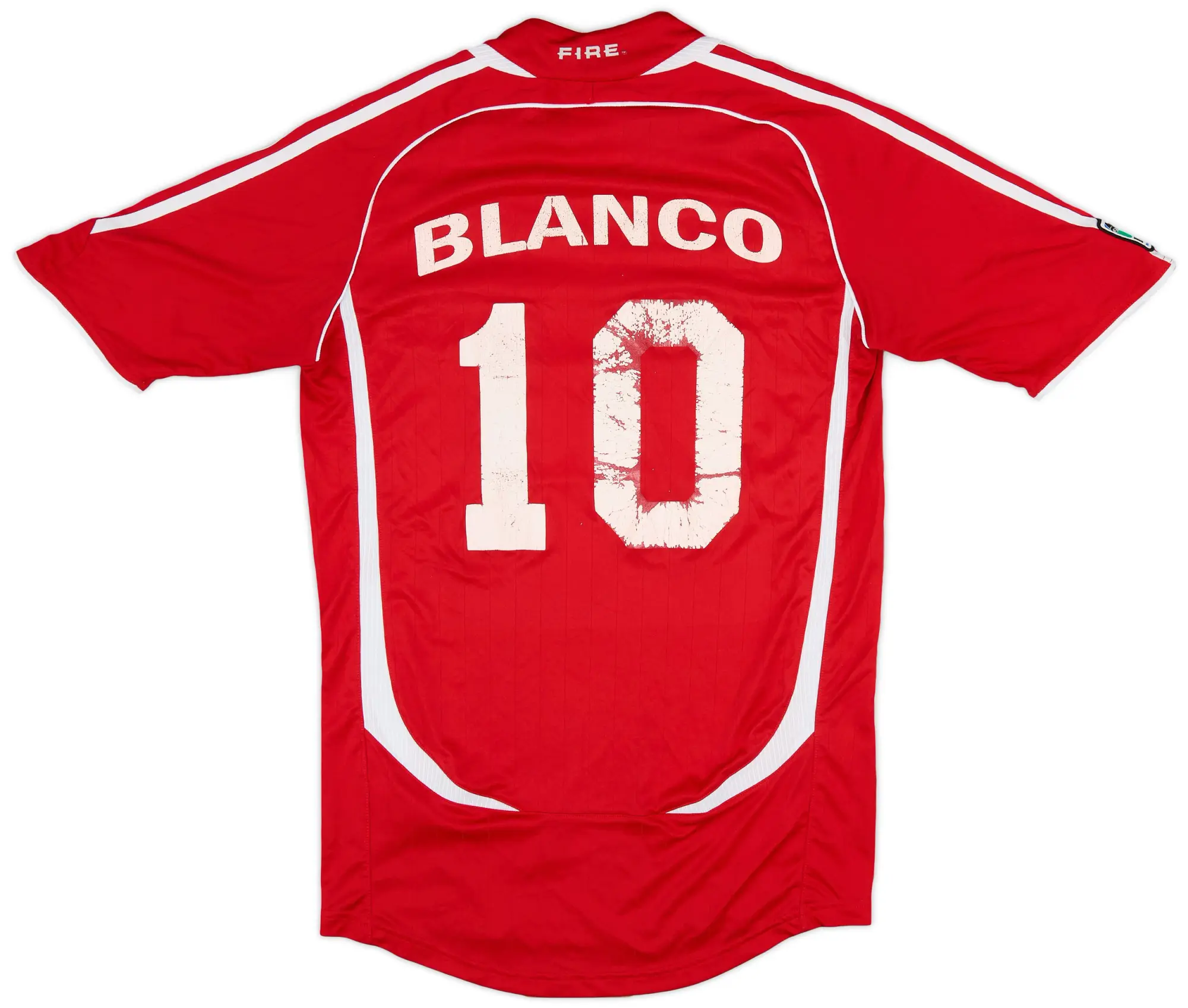 adidas 2006-07 Chicago Fire Home Shirt Blanco #10 - 5/10 - (S)