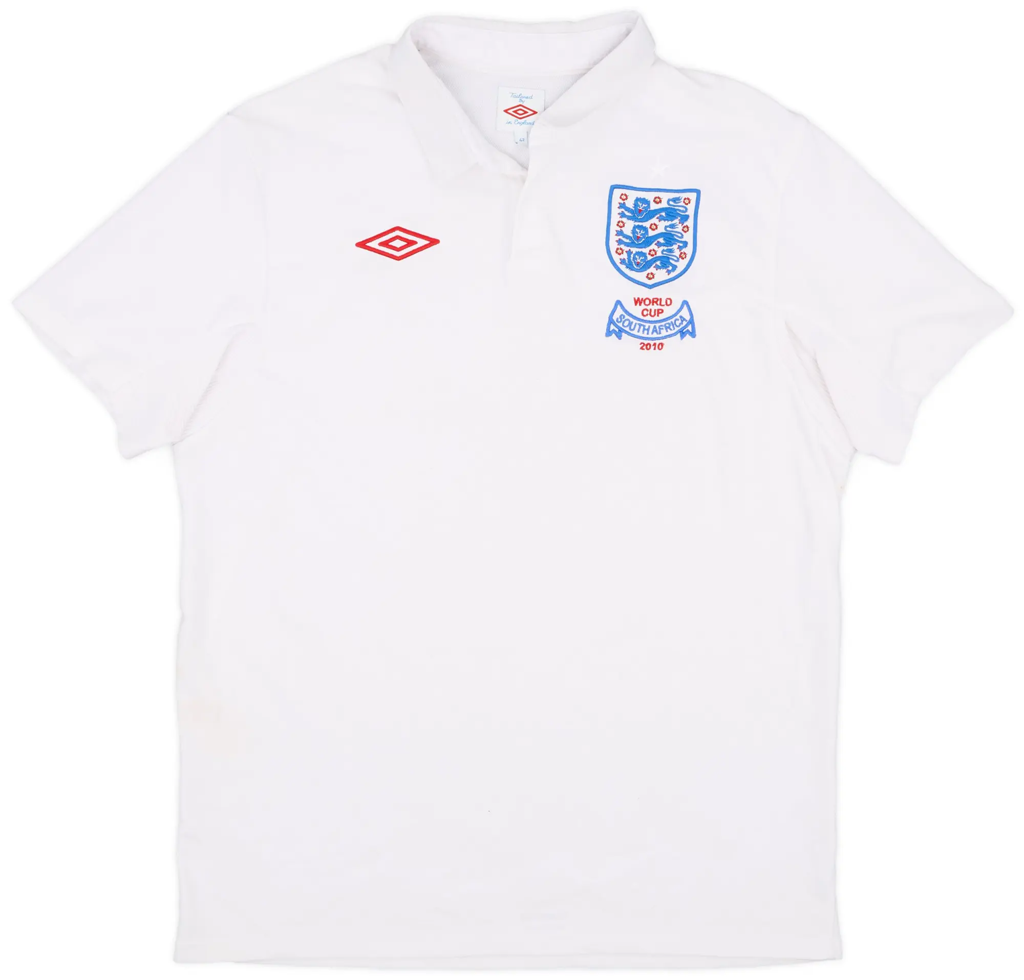 Umbro 2009-10 England 'South Africa' Home Shirt - 7/10 - (L)