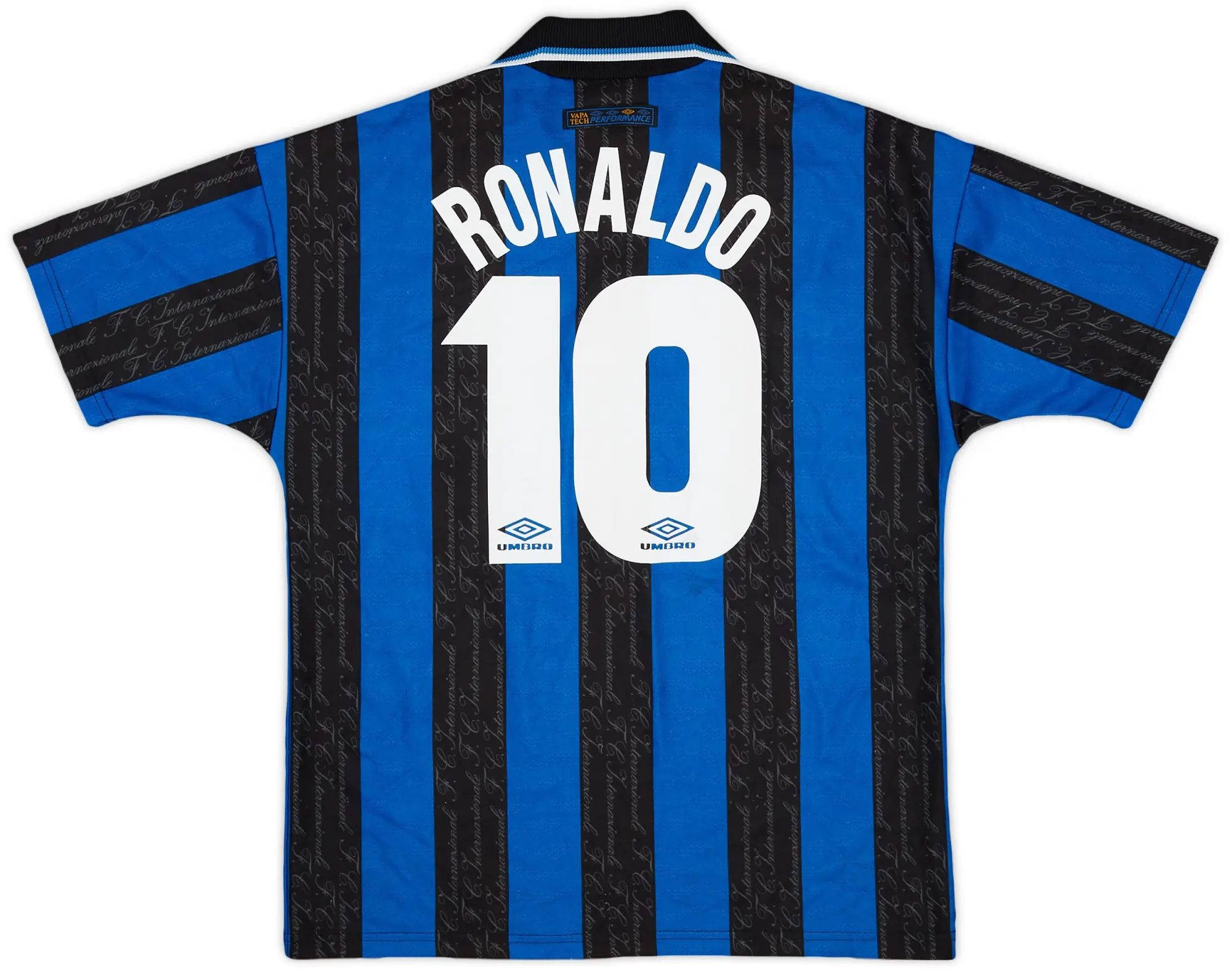 Umbro 1997-98 Inter Milan Home Shirt Ronaldo #10 - 8/10 - (Y)