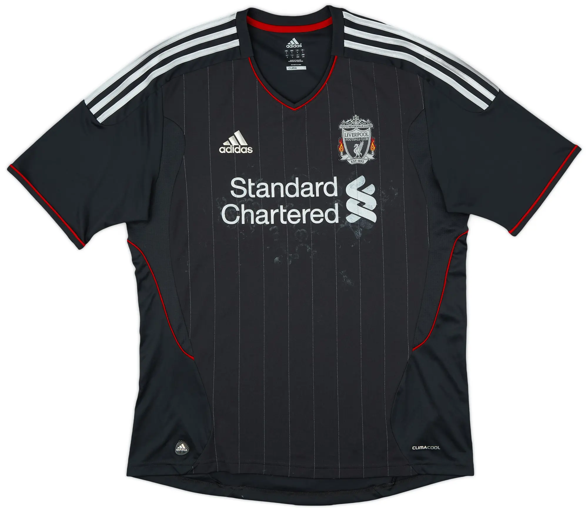 adidas 2011-12 Liverpool Away Shirt - 4/10 - (L)
