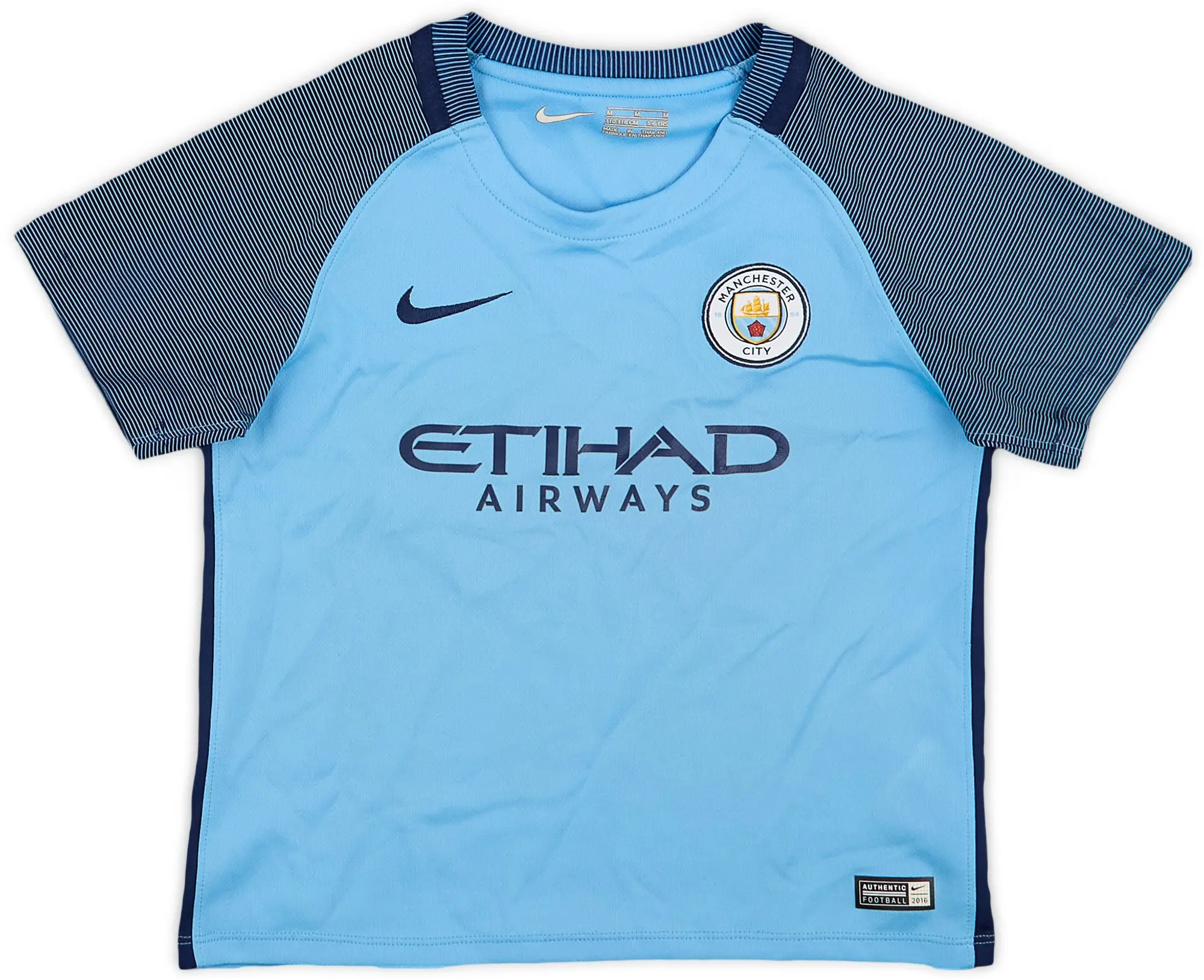 Nike 2016-17 Manchester City Home Shirt - 8/10 - (5-6 Years)