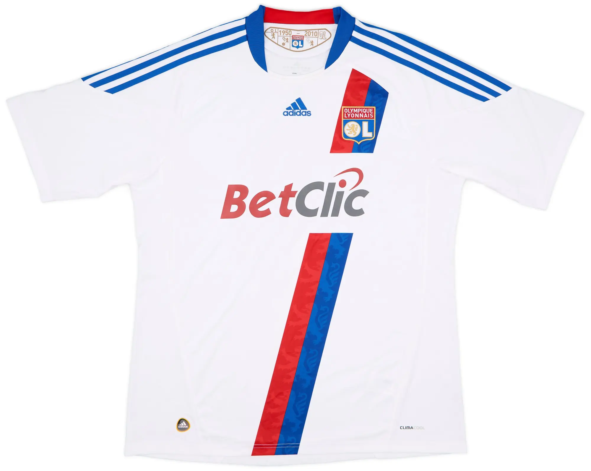 adidas 2010-11 Lyon Home Shirt - 8/10 - (XL)